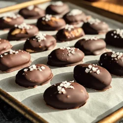 - Raw almonds - Dark chocolate chips - Coconut oil (optional) - Sea salt (for garnish) - Vanilla extract (optional) - Ground cinnamon (optional) The main ingredient in this treat is raw almonds. They bring a nice crunch and a healthy twist. I love using dark chocolate chips for this recipe. They have a rich flavor that pairs well with almonds. You can add coconut oil to your chocolate for a smoother texture. A pinch of sea salt makes each bite even better. You can also mix in some vanilla extract for extra flavor. If you like warmth, ground cinnamon adds a lovely touch. Using dark chocolate has many benefits. It contains antioxidants and may boost heart health. I recommend chocolate with at least 70% cocoa content. This gives a deep, rich flavor without too much sugar. If dark chocolate is not your thing, try milk or white chocolate. Milk chocolate is sweeter and creamier. White chocolate offers a smooth taste but lacks cocoa benefits. Each type will change the flavor, so choose based on your taste. A serving of chocolate-dipped almonds has about 150 calories. They provide healthy fats, protein, and fiber. Almonds are great for heart health and can help with weight control. Dark chocolate also has benefits. It may improve brain function and lower blood pressure. Together, they make a tasty yet healthy snack. For the full recipe, check out the complete details to make your own chocolate-dipped almonds. First, I need to preheat my oven to 350°F (175°C). This step warms the oven and gets it ready for the almonds. Next, I spread the raw almonds out on a large baking sheet. I make sure they are in a single layer. This helps them roast evenly. I roast the almonds for about 10 to 12 minutes. I watch for them to become fragrant and lightly golden. Once they look good, I take them out and let them cool completely. Cooling is key because it helps the chocolate stick better later. Now, I need to melt the chocolate. I can choose between two ways. The first way is using a double boiler. I place a heatproof bowl over simmering water. This method keeps the chocolate from burning. The second way is to use the microwave. I put the chocolate chips in a bowl and microwave them in 30-second intervals. I always stir after each interval. This helps me achieve a smooth, melted chocolate. If I want, I can add coconut oil for a silkier coating. When the chocolate is ready, I start dipping the almonds. I take a cooled almond with a fork and dip it into the melted chocolate. I make sure to coat it fully. After dipping, I let any extra chocolate drip off back into the bowl. I then place the chocolate-covered almond on a parchment-lined baking sheet. While the chocolate is still warm, I sprinkle a bit of sea salt on top. This adds a nice contrast to the sweetness. Finally, I transfer the baking sheet to the fridge. I chill the almonds for about 30 minutes until the chocolate hardens completely. Now, I have delicious chocolate-dipped almonds ready to enjoy. For the full recipe, check out the detailed steps provided earlier. To get a smooth chocolate coating, temperature is key. Melt your chocolate slowly. If it’s too hot, it can seize up. Use a double boiler or microwave in short bursts. This prevents clumps and graininess. Stir after every 30 seconds to keep it even. You can boost the flavor of your chocolate-dipped almonds. Try adding vanilla extract or ground cinnamon to the melted chocolate. For a fun twist, consider toppings like sprinkles or chopped nuts. These add color and texture, making each bite exciting. Presentation matters when serving these treats. Arrange the almonds in a pretty bowl or on a plate. You can also package them as gifts. Use decorative bags or boxes to make them special. A touch of ribbon can add charm and make them more appealing. {{image_4}} You can use different types of chocolate for your almonds. Dark chocolate is my favorite. It has a rich taste and offers health benefits. It contains antioxidants and can help improve heart health. Milk chocolate is sweeter and creamier. It adds a nice touch but lacks the health perks of dark chocolate. White chocolate, while not real chocolate, offers a sweet and creamy flavor. However, it doesn’t have the same health benefits as dark chocolate. Each type of chocolate will change the taste of your snack. You can get creative by adding spices and herbs. A pinch of cinnamon adds warmth and depth. Try a dash of cayenne for a spicy kick! You can also infuse the chocolate with extracts. Almond extract gives a nutty taste, while orange or peppermint can add a fun twist. Mix and match to find your favorite flavors! If you want a nut-free option, use sunflower or pumpkin seeds instead of almonds. They work well and stay crunchy. For a vegan version, choose dairy-free chocolate chips. There are many brands that offer great alternatives. You can still enjoy this treat without dairy or nuts. These options make chocolate-dipped snacks accessible to everyone. To keep your chocolate-dipped almonds fresh, use an airtight container. Glass jars or plastic bins work well. Make sure they seal tightly to block out air. Store them in a cool, dry place. The ideal temperature is around 65°F (18°C). Avoid heat or direct sunlight, as these can melt the chocolate. Chocolate-dipped almonds stay fresh for about two weeks when stored properly. Check for signs of spoilage, like a dull appearance or a strange smell. If the chocolate looks white or hazy, it has likely bloomed. While it’s safe to eat, the texture and taste may not be as good. If your chocolate-dipped almonds get stale, you can refresh them. Place them in a low oven (around 200°F or 93°C) for a few minutes. This method warms the chocolate, making it soft again. You can also crush stale almonds and use them as a topping for ice cream or yogurt. Get creative with leftovers! To make chocolate-dipped almonds, start by roasting the almonds. Preheat your oven to 350°F (175°C) and spread raw almonds on a baking sheet. Roast them for about 10 to 12 minutes until fragrant. Let them cool completely. Next, melt dark chocolate chips in a bowl. You can use a double boiler or microwave. Dip each almond into the melted chocolate, then place them on parchment paper. Sprinkle with sea salt while the chocolate is still wet. Chill them in the fridge for 30 minutes until set. You can find the full recipe [here](#). Yes, you can use milk chocolate. Milk chocolate adds a sweeter taste compared to dark chocolate. It may not have the same health benefits, as dark chocolate has more cocoa. Dark chocolate is rich in antioxidants and lower in sugar. If you choose milk chocolate, balance it with a touch of sea salt for contrast. Chocolate-dipped almonds can be a healthy snack. Almonds provide protein, healthy fats, and fiber. They may help lower cholesterol and improve heart health. Dark chocolate also has benefits, as it is rich in antioxidants. Enjoying them in moderation makes them a tasty and healthful treat. You can use sugar-free chocolate for your dipped almonds. Look for sugar-free chocolate chips or bars. These options can taste good, but they might have a different texture. Check the ingredients to ensure quality. Some sugar-free chocolates can be less sweet, so adjust your flavors accordingly. Serve chocolate-dipped almonds in a decorative bowl for a party. They pair well with coffee or tea. For a sweet touch, add fruits like strawberries or bananas. You can also use them as a topping for yogurt or oatmeal. They make a great treat for special occasions or as a simple snack. You learned how to make chocolate-dipped almonds step by step. We covered ingredients, method, and storage tips. Dark chocolate adds great taste and health benefits. Try adding flavors for a unique twist. Proper storage extends freshness, ensuring you enjoy them longer. These nuts make perfect gifts or snacks for any occasion. By following the tips and tricks, you can create a treat that impresses everyone. Happy dipping, and enjoy your tasty creation!