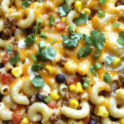 Cheesy Taco Pasta Bake Comforting and Easy Recipe