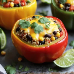 Stuffed Bell Peppers with Quinoa Tasty and Nutritious