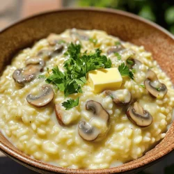 Creamy Mushroom Risotto Velvet and Flavorful Dish