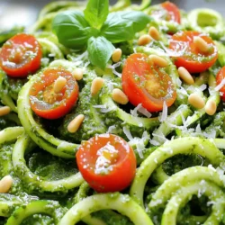 Zucchini Noodles with Pesto Fresh and Flavorful Meal