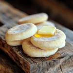 - 2 ½ cups all-purpose flour - 1 cup warm milk (approximately 110°F) - 2 tablespoons granulated sugar - 1 tablespoon instant yeast - 1 teaspoon fine sea salt - 2 tablespoons unsalted butter, melted - Cornmeal for dusting Gather these ingredients before you start. Fresh ingredients make a big difference. Using warm milk helps activate the yeast. The sugar feeds the yeast, making your muffins rise well. Instant yeast works fast, so you can enjoy your muffins sooner. Melted butter adds richness and flavor. Cornmeal prevents sticking and gives a nice texture. - Mixing bowls - Measuring cups and spoons - Round cutter - Griddle or skillet - Baking sheet Having the right tools helps you cook with ease. Mixing bowls let you combine all ingredients easily. Accurate measuring cups and spoons ensure you get the right amounts. A round cutter shapes your muffins perfectly. A griddle or skillet cooks them evenly. Finally, a baking sheet lined with cornmeal helps with easy transfer. For the complete recipe, check out the Fluffy Homemade English Muffins section. Enjoy making your delicious muffins! - Combine warm milk, sugar, and yeast in a bowl. - Let it sit until frothy. Start by measuring out the warm milk. Aim for about 110°F, which feels warm but not hot. Add the sugar and instant yeast. Stir gently to mix. Let this sit for about five minutes. You want the yeast to become frothy. This shows the yeast is alive and ready to work. - Add melted butter and salt. - Incorporate flour gradually. Once your yeast is frothy, mix in the melted butter and salt. Stir well. Next, gradually add the all-purpose flour. Mix until a soft dough forms. Don’t rush. Take your time to really blend the ingredients. This step is key for a great texture. - Knead until smooth and elastic. - Allow dough to rise until doubled. Now, turn your dough out onto a floured surface. Knead it for about five minutes. You want the dough to be smooth and elastic. If the dough sticks, add a little flour. After kneading, shape it into a ball and place it in a greased bowl. Cover it with a kitchen towel. Set it in a warm spot for about an hour. You want the dough to double in size. - Roll and cut dough into circles. - Cook on griddle until golden brown. After the dough has risen, gently punch it down. Turn it out onto a lightly floured surface. Roll it out to about ¾ inch thick. Use a round cutter to cut out circles. Place them on a baking sheet dusted with cornmeal. Cover with a towel again and let them rest for 30 minutes. Heat a griddle over medium heat. Carefully place the muffins on the griddle. Cook them for about 7-8 minutes on each side. You want them golden brown and fully cooked. Once done, transfer them to a wire rack to cool before slicing in half. For the full recipe, you can check the link provided. To make great English muffins, start with yeast. Proper yeast activation is key. Mix warm milk, sugar, and instant yeast in a bowl. Let it sit for about five minutes. You want it to be frothy. This shows the yeast is alive and ready. Next, kneading is important. Knead the dough for five minutes. It should feel smooth and elastic. If it’s too sticky, add a bit more flour. The right texture helps your muffins rise well. Sometimes, dough can be sticky. If this happens, don’t worry! Just sprinkle flour on your hands and the dough. Keep adding flour a little at a time while kneading. This will help you manage the stickiness. To ensure a light and fluffy texture, let the dough rise in a warm spot. If it’s cold, your dough won’t rise much. Always cover it with a towel to keep it warm. When your muffins are ready, toast them for best flavor. Serve them warm with butter, jam, or honey. The warm muffins soak up the toppings nicely. For an extra treat, try different jams. Each one adds a special twist to your breakfast. Presentation matters! Slice the muffins in half and toast each side. This gives you a crispy texture that pairs perfectly with your favorite spreads. Enjoy your homemade delight! {{image_4}} You can make these muffins healthier by using whole wheat flour. This change adds fiber and nutrients. Start by replacing half of the all-purpose flour with whole wheat flour. The muffins will have a nutty flavor and a denser texture. Adjust the liquid slightly if needed. Whole wheat flour absorbs more moisture, so watch the dough. Spice up your English muffins by adding flavors. You can mix in herbs, cheese, or fruit. For a savory twist, try adding dried oregano or rosemary. If you love cheese, mix in shredded cheddar or feta. For a sweet treat, fold in blueberries or chopped apples. These additions make your muffins unique and delicious. If you need gluten-free muffins, use gluten-free flour blends. Look for blends that contain a mix of rice, tapioca, and potato flours. These blends work well in baking. You can also add a bit of xanthan gum to help with texture. Follow the same instructions as the original recipe, and you’ll have tasty gluten-free muffins. For more details, check the Full Recipe for these easy English muffins. To keep your English muffins fresh, store them in a sealed bag or container. I like to place them in a cool, dry spot. This helps avoid mold. If you plan to eat them within a few days, room temperature is fine. Just remember to seal them well. Freezing is a great way to save your muffins for later. First, let them cool completely. Then, wrap each muffin tightly in plastic wrap. Next, place them in a freezer bag. Squeeze out the air before sealing. To reheat, simply take one out, unwrap it, and toast it straight from the freezer. It’s that easy! English muffins last about 1 week at room temperature. In the fridge, they can stay fresh for 2 weeks. Look for signs of spoilage like mold, a strange smell, or a hard texture. If you see any of these signs, it’s best to toss them out. Enjoy your homemade muffins while they’re fresh! English muffins can stay fresh for about one week at room temperature. Store them in a cool, dry place in a sealed bag to keep air out. If you see mold or they smell off, throw them away. For longer storage, place them in the fridge. They can last for two weeks this way. However, refrigeration may change their texture, making them a bit denser. Yes, you can use instant yeast in place of active dry yeast. They both work well in this recipe. Instant yeast activates faster and does not need to be dissolved in warm milk first. Just mix it right into the dry ingredients. You might need to adjust the rising time, as instant yeast can speed things up. If your English muffins are too dense, check a few things. First, ensure your yeast is fresh. If it’s old, it may not rise well. Second, make sure you knead the dough enough. This helps develop gluten, giving muffins a lighter texture. Lastly, let the dough rise until it doubles in size. If it's not rising enough, give it more time in a warm spot. For the full recipe, including detailed instructions, check out the Fluffy Homemade English Muffins. This will help you bake perfect muffins every time. You now have the tools to make tasty English muffins at home. You learned the key ingredients and equipment needed. I shared step-by-step instructions to guide you through each stage. We discussed tips for perfect results and fun variations to try. Making homemade English muffins is easy and rewarding. Enjoy your fresh muffins with your favorite toppings! They taste best when warm and toasted. Happy baking!