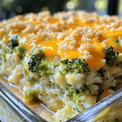 Cheesy Broccoli Rice Casserole Simple and Delightful Dish