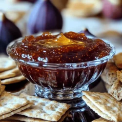 - 2 cups ripe fresh figs, stems removed and chopped - 1 cup granulated sugar - 1 tablespoon fresh lemon juice - 1 teaspoon pure vanilla extract - 1/2 teaspoon ground cinnamon (optional) When making fig jam, you want the best figs. I recommend using varieties like Black Mission or Kadota. These figs are sweet and full of flavor. Fresh figs are ideal for this recipe. Dried figs can work, but they will change the texture and taste. Fresh figs give your jam that bright, juicy flavor. To make your fig jam, you need some key tools. A heavy-bottomed saucepan helps to cook the figs evenly. A wooden spoon is great for stirring. You also need a clean jar to store your jam. A funnel can help pour the jam into the jar without spills. Having these tools ready makes the process smooth and easy. For the full recipe, check out Spreadable Fig Delight Jam 🥳. Start by washing the figs. Rinse them under cold water to clean off dirt. After washing, use a knife to cut off the stems. Chop the figs into small pieces. This helps them cook evenly and quickly. Grab a medium-sized saucepan. Combine the chopped figs, sugar, and lemon juice. Mix them well. This ensures that the figs soak in the sugar and lemon flavor. Place the saucepan on medium heat. Stir often to dissolve the sugar and warm the mixture. Watch closely as the mixture heats. When it bubbles, lower the heat to keep it simmering. Let it cook uncovered for about 15-20 minutes. Stir frequently to stop the jam from sticking. Check the thickness of the jam by dipping a spoon into it. Once it feels thick enough, remove it from heat. Add the vanilla and cinnamon if you like warm flavors. For the full recipe, refer to the earlier section. To enhance your fig jam, consider adding citrus zest or spices. Lemon zest brightens the flavors. Try adding a bit of orange zest for a sweeter touch. Ground cinnamon adds warmth and a cozy feel. You can also experiment with ginger or nutmeg for a different spin. Just a pinch can change everything! One common mistake is cooking the jam too fast. Too high heat can burn the figs. Stir often to keep the mixture from sticking. If you notice it bubbling too vigorously, lower the heat. Overcooking can also make your jam too thick. Always aim for a gentle simmer. To check if your jam is ready, use a simple spoon test. Dip a spoon into the jam and let it cool for a moment. Then, run your finger through the jam on the spoon. If it holds a line, it’s thick enough. If it runs together, give it more time. You can also place a small amount on a plate and chill it for a few minutes. This trick helps you see the true consistency. {{image_4}} You can boost the taste of your fig jam in fun ways. Adding fresh herbs like rosemary or thyme gives a savory twist. You can also mix in other fruits. Peaches, apples, or even berries work well. They add sweetness and a new flavor layer. Experiment until you find your favorite combo! If you want a healthier option, try using natural sweeteners. Honey and maple syrup can replace sugar easily. They add unique flavors too. You can also use stevia or agave syrup for a low-sugar jam. Adjust the amount to your taste, as these sweeteners can vary in sweetness. You might prefer your jam thick or thin. To make it thicker, cook it longer. Stir often to avoid burning. If it’s too thick, add a little water or lemon juice. This helps reach your desired consistency. Always test a spoonful before cooling it down. To keep your fig jam fresh, start with clean jars. Wash them in hot, soapy water. Rinse well to remove soap. Next, sterilize the jars. You can boil them in water for ten minutes. Let them cool before adding jam. This step helps to kill any germs. Sealing the jam in a sterile jar helps it stay fresh longer. Your fig jam will last about two weeks in the refrigerator. Store it in a sealed jar. After opening, always use a clean spoon. This keeps bacteria away. If you see mold or a strange smell, throw it out. Better safe than sorry! You can freeze fig jam if you want to keep it longer. Use freezer-safe jars or containers. Leave some space at the top for the jam to expand. Seal them tightly. When you’re ready to use it, thaw it overnight in the fridge. This method keeps the flavor and texture intact. Enjoy your delicious fig jam anytime! Yes, you can make fig jam without sugar. You can use natural sweeteners like honey or maple syrup. These substitutes add flavor and sweetness. Keep in mind that they might change the texture. Honey can make the jam a bit thicker. Maple syrup gives a unique taste. You'll want to adjust the amount to your liking. Aim for a 1:1 ratio to start. Test the flavor as you go. Check for signs of spoilage in your homemade jams. Look for mold on the surface. If you see any, discard the jam. Also, smell it. If it has a sour or off odor, it’s best to throw it out. Pay attention to the color too. If the color changes or looks cloudy, that’s not a good sign. Lastly, if the jam has a strange texture, it may be spoiled. Fig jam pairs well with many foods. Here are some popular ideas: - Spread on toasted bread or bagels - Serve with creamy cheeses like goat cheese - Pair with cured meats for a charcuterie board - Use as a topping for yogurt or oatmeal - Drizzle over pancakes or waffles for breakfast These combinations enhance the flavors and make your meals special. Enjoy exploring these tasty options! Making fig jam is simple and fun. We covered the best ingredients, tools, and tips to craft delicious jam. Selecting ripe figs and monitoring the cooking process is key to flavor. Remember to explore variations and storage options to keep your jam fresh. With these steps, you can create sweet spreads that impress. Enjoy your homemade fig jam on toast or as a topping. Happy cooking!