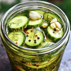 - Cucumbers: Choose small, firm cucumbers. Pickling cucumbers work best. Look for bright, shiny skins. Avoid ones with soft spots or wrinkles. - Vinegar and spice options for pickling: White vinegar is classic, but apple cider vinegar adds flavor. You can use rice vinegar for a milder taste. For spices, try black peppercorns, mustard seeds, or coriander seeds. Each spice brings a unique taste to your pickles. - Optional add-ins for flavor enhancement: Add sliced jalapeños for heat or a few bay leaves for depth. You can also toss in carrots, onions, or radishes for extra crunch. Fresh herbs like dill or thyme give a fresh touch. These add-ins make your pickles more exciting and personal. For the full recipe, check out the details shared earlier. Start with a clean jar. Sterilizing your jar keeps your pickles fresh. You can boil the jar or rinse it with hot water. Choose a jar that is about one liter. This size holds the ingredients well without overflow. Slice your cucumbers thinly. Use a sharp knife for even cuts. You can cut them into rounds or spears. Rounds look fun, while spears are great for dipping. Make sure to use fresh cucumbers for the best crunch. In a medium pot, mix vinegar, water, sugar, and salt. Heat the mixture on medium. Stir until the sugar and salt dissolve. Do not let it boil. This step is key to a balanced taste. Pour the hot brine over the cucumbers in the jar. Ensure all the cucumbers are fully submerged. This keeps them flavorful and crisp. Leave a little space at the top for the brine to expand. Let the jar cool to room temperature before sealing. This step helps the pickles stay crunchy. Place the jar in the fridge for at least four hours. For the best flavor, let them sit overnight. Enjoy your quick refrigerator pickles as a tasty snack or side dish! For the full recipe, check the details above. To make your quick refrigerator pickles truly yours, think about spices. You can add: - Mustard seeds for a tangy kick - Coriander seeds for a warm, citrusy flavor - Bay leaves for a subtle depth Using different sweeteners can also change the taste. Try: - Honey for a floral note - Maple syrup for a unique sweetness - Agave nectar for a low-glycemic option Quick refrigerator pickles shine in many dishes. Use them as: - A crunchy topping for burgers or sandwiches - A zesty side for grilled meats - An ingredient in salads for added crunch Pair them with: - Cheese and charcuterie boards - Tacos for a fresh bite - Rice or grain bowls for extra flavor Watch for signs of spoilage. If you see: - Mold on the surface - Off smells or colors It’s best to toss them. To avoid spoilage, always use clean utensils. If your pickles taste too salty, try these tips: - Add more water to dilute the brine - Slice cucumbers thicker next time to balance flavors For pickles that are too sweet, a splash of vinegar can help. Adjust next time by using less sugar. For the full recipe, check out the recipe section above! {{image_4}} You can pickle more than just cucumbers. Try carrots, radishes, or green beans. Each vegetable adds its own flavor and crunch. To pickle these veggies, slice them thin or into spears. Pack them tightly in a jar. Use the same brine from the quick refrigerator pickles recipe. Adjust time based on the vegetable's size. For example, carrots need about 24 hours for best taste. Want something sweet and spicy? Add honey or chili flakes to your brine. This gives your pickles a kick. For herb-infused flavors, toss in fresh dill, thyme, or rosemary. These herbs make your pickles taste fresh and vibrant. You can also experiment with garlic or onion slices for a punchy twist. Each flavor adds depth, making your pickles unique and fun. Quick refrigerator pickles differ from traditional canning methods. Canning requires longer cooking times and special jars. It can also be a bit tricky. Quick pickles are easy and ready in hours. They stay fresh in the fridge for about two weeks. Always check for signs of spoilage before eating. Both methods preserve flavors well but use different techniques. Quick pickles are great for busy cooks. Enjoy the ease and taste! To keep your quick refrigerator pickles fresh, store them in a clean jar. Use a jar with a tight-fitting lid. Place the jar in the coldest part of your fridge. This helps maintain their crunch and flavor. Pickles last about 2 to 4 weeks in the fridge. Always check for signs of spoilage, like off smells or mold. If they look and smell good, they are still safe to eat. You can reuse the brine for new batches of pickles. This saves time and adds flavor. Just remember to strain the brine to remove old spices and bits. You can add fresh spices to boost the taste. Adjust the brine if needed. If it tastes too salty, add a bit of water. If it’s not tangy enough, add more vinegar. This way, you can customize the flavor for each batch. Can you freeze refrigerator pickles? Yes, but it’s not ideal. Freezing changes the texture, making them softer. If you still want to freeze them, use a freezer-safe jar. Leave space at the top for the brine to expand. Thaw frozen pickles in the fridge before serving. They won’t be as crunchy, but they’ll still taste good. For the best flavor and texture, I recommend enjoying them fresh from the fridge. You can find the full recipe for making these quick refrigerator pickles in the earlier sections. Quick refrigerator pickles need at least 4 hours to sit in the fridge. This time allows the flavors to blend well. For the best taste, let them sit overnight. You will enjoy a richer flavor if you wait! Yes, you can use different types of vinegar for pickling. Each vinegar brings a unique taste. White vinegar gives a sharp, clean flavor. Apple cider vinegar adds a fruity note. Rice vinegar offers a milder taste. Experiment to find your favorite! If your pickles turn out soggy, don’t worry! You can fix this. First, use fresh cucumbers next time. Look for firm, crispy ones. Second, try adding a bit more salt. Salt helps keep pickles crunchy. Lastly, let them sit for less time in the brine. Yes, quick refrigerator pickles are safe to eat. They stay fresh in the fridge. The vinegar and salt help preserve them. Just ensure you keep them sealed and refrigerated. Always check for any signs of spoilage before eating. Enjoy your pickles with confidence! Making quick refrigerator pickles is fun and easy. You learned about choosing the right cucumbers, preparing jars, and making brine. Remember the slicing techniques for cucumbers, and how to store them for the best taste. Explore different spices and alternative veggies to customize your pickles. This method keeps your pickles fresh and tasty in the fridge. Experiment and enjoy your creations, knowing each jar reflects your unique flavor. Happy pickling!