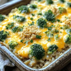 Cheesy Broccoli Rice Casserole Easy and Tasty Delight