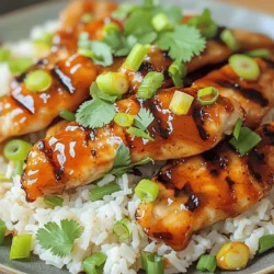- 2 cups cooked jasmine rice - 2 boneless, skinless chicken breasts - 1/2 cup honey - 1/2 cup barbecue sauce - 2 tablespoons soy sauce - 1 tablespoon olive oil - 1 teaspoon garlic powder - 1 teaspoon onion powder - 1/2 teaspoon smoked paprika - Salt and pepper to taste - Garnishes: green onion and fresh cilantro Gathering the right ingredients makes cooking easier. I love using jasmine rice for its soft texture. The chicken breasts are lean and will soak up all the sweet and smoky flavors. Honey gives the dish a nice glaze. The barbecue sauce adds depth and a bit of tang. You can use your favorite brand. Soy sauce brings a savory touch, while olive oil helps cook the chicken perfectly. Garlic and onion powders add great flavor without fuss. Smoked paprika gives a hint of smokiness that is simply delightful. Don't forget salt and pepper! These are key to enhancing all flavors in this dish. Lastly, green onions and cilantro add a fresh, colorful touch. When you use these ingredients, you will create a meal that is both tasty and simple. For more detailed steps, check the Full Recipe. Enjoy your cooking adventure! To make a tasty marinade, mix honey, barbecue sauce, soy sauce, garlic powder, onion powder, smoked paprika, salt, and pepper in a bowl. Whisk until it’s smooth. This mix adds great flavor to the chicken. For best marinating results, use a resealable bag or a flat dish. Place the chicken breasts inside. Pour the marinade over the chicken, ensuring it coats all sides. Seal the bag or cover the dish. Refrigerate for at least 30 minutes, or up to 2 hours. Longer marinating gives deeper flavor. You can grill or use a skillet to cook the chicken. Preheat your grill or skillet over medium-high heat. Once it's hot, add olive oil and swirl it around. Remove the chicken from the marinade. Let any extra marinade drip off. Place the chicken on the grill or skillet. Cook for about 6-7 minutes on each side. Chicken is done when it reaches an internal temperature of 165°F (75°C). For extra glaze, brush some reserved marinade on in the last minutes. Take your cooked jasmine rice and mix it with any leftover marinade. This adds flavor to the rice. Stir well to coat the rice evenly. To make the rice even better, feel free to add a pinch of salt or herbs. It will be a tasty base for your chicken. Once combined, serve the sliced honey BBQ chicken on top of the rice for a delicious meal. For a pretty touch, add fresh sliced green onions and chopped cilantro as garnishes. For the complete recipe, check out the [Full Recipe]. For the best flavor, marinate the chicken for at least 30 minutes. If you have time, marinate for up to 2 hours. This helps the chicken soak in all the sweet and tangy flavors. When cooking, use a grill or stove. Both methods work well, but grilling gives a nice smoky taste. If cooking on the stove, use a medium-high heat to sear the chicken. To add more flavor, try mixing in spices like cayenne pepper or smoked salt. You can also add a splash of hot sauce to the marinade for a kick. For sides, consider coleslaw or grilled veggies. These add crunch and freshness to your meal. For a beautiful presentation, serve the chicken over a pile of jasmine rice. Layer the rice, then place the chicken strips on top. Finish with chopped cilantro and green onions for color. You can also serve it with a side of corn bread or a crisp salad. {{image_4}} You can easily change the protein in this dish. For a meat-free option, try tofu. Tofu absorbs flavors well and offers a nice texture. If you want seafood, shrimp works great too! It cooks quickly and adds a sweet touch. If you need a gluten-free sauce, look for gluten-free barbecue options. Many brands make them now. Just check the label for gluten-free certification. Enjoy the same honey BBQ taste without worries! If you have a slow cooker, you can use it for this meal. Just combine the marinated chicken and rice in the pot. Cook on low for 6-8 hours or high for 3-4 hours. This method makes the chicken super tender. You can also use an Instant Pot for fast cooking. Place the marinated chicken in the pot with a cup of water or broth. Cook on high for 10 minutes. Quick and easy! For keto or low-carb diets, replace rice with cauliflower rice. This swap cuts down carbs while still being filling. Just sauté cauliflower rice with a bit of olive oil and season. If you want a vegan meal, swap the chicken for chickpeas. Use the same marinade to coat the chickpeas. Bake them until crispy for a tasty crunch. This gives you a healthy, plant-based option! For the full recipe, check out the Honey BBQ Chicken Rice Delight . How long will leftovers keep in the fridge? Leftovers of Honey BBQ Chicken Rice can stay fresh in the fridge for up to three days. Best practices for storing leftovers To store leftovers, place them in an airtight container. Make sure to cool the rice and chicken before sealing the container. This keeps them safe and tasty. Can you freeze Honey BBQ Chicken Rice? Yes, you can freeze Honey BBQ Chicken Rice. It stores well and maintains flavor. Thawing and reheating tips To thaw, move the container from the freezer to the fridge overnight. For reheating, use the microwave or stove. Heat until hot, about 2-3 minutes in the microwave. Ideas for quick dishes using leftover ingredients Use extra chicken in tacos or quesadillas. You can also add the rice to a soup for quick meals. Transforming into salads or wraps Make a salad by mixing the chicken and rice with greens and veggies. For wraps, use tortillas or lettuce leaves to hold the chicken and rice for easy eating. You can choose a mild or spicy barbecue sauce. A mild sauce adds sweetness. It helps balance the honey in the dish. For a kick, use a spicy sauce. Look for flavors like chipotle or jalapeño. These add depth and heat, making your meal exciting. Yes, you can prepare this dish ahead of time. Marinate the chicken the night before. It saves time on busy days. You can also cook the rice in advance. Store the rice in the fridge, and it will stay fresh. Just reheat it when you are ready to serve. To add heat, try a few options. Mix in some hot sauce with the marinade. You can also add fresh chopped jalapeños when serving. Another idea is to sprinkle crushed red pepper flakes on top. These methods will spice up your dish without losing flavor. Several sides pair nicely with Honey BBQ Chicken Rice. Consider a fresh salad for crunch. Grilled vegetables also make a great choice. You could serve coleslaw for a creamy contrast. Corn on the cob or baked beans adds comfort to the meal. Each side brings its own flavor to your plate. Honey BBQ Chicken Rice is a tasty dish you can easily make at home. We covered ingredients, cooking methods, and even storage tips. I shared ways to customize the recipe for your needs. With simple swaps and variations, everyone can enjoy this meal. Remember to use fresh flavors and serve it well. Whether you grill or use a skillet, this dish is sure to please. Try it out and impress your family or friends with your cooking skills!