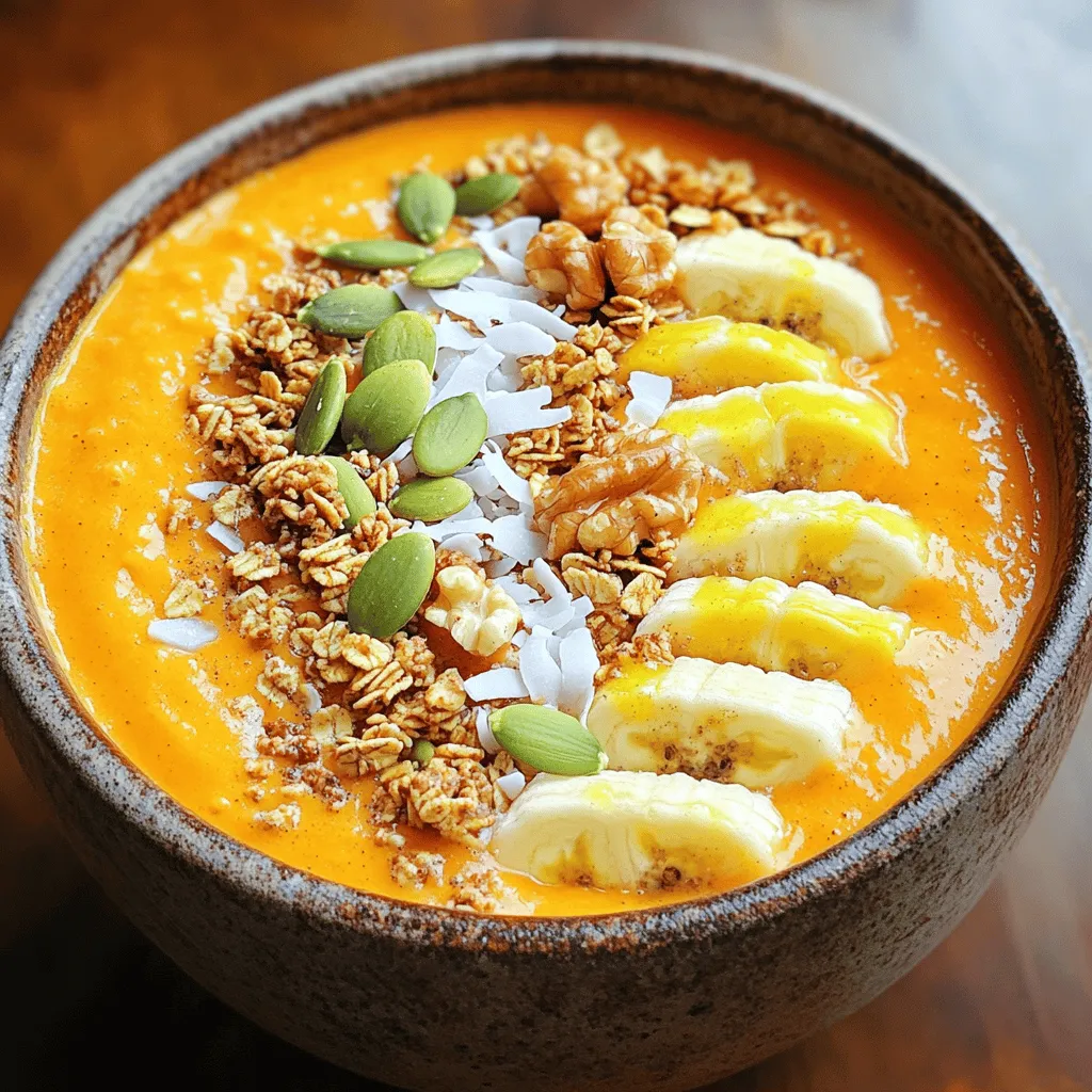 Pumpkin Pie Smoothie Bowl Creamy and Delicious Delight