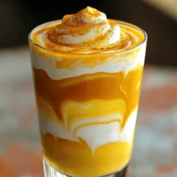 - Heavy cream - Whole milk or 2% milk - Pumpkin puree - Maple syrup - Vanilla extract - Pumpkin pie spice - Pinch of salt To make the Starbucks Pumpkin Cream Cold Foam, you need a few simple ingredients. Each one adds to the rich flavor and creamy texture. You can find all these items easily at the store. Start with heavy cream. This gives the foam its thick and airy feel. Next, use whole milk or 2% milk. This helps balance the richness of the cream. Pumpkin puree is the star of the show. It brings that warm, sweet flavor we all love in fall. Then, add maple syrup for sweetness. You can adjust this to your taste. Vanilla extract adds a nice depth. It pairs well with the pumpkin flavor. Next is pumpkin pie spice. This spice mix usually has cinnamon, nutmeg, and ginger. It really makes the foam taste cozy. Finally, a pinch of salt helps enhance all the flavors. These ingredients create the perfect base for your Pumpkin Cream Cold Foam. For the full recipe, check out the steps later in the article. First, gather your ingredients. You need pumpkin puree, maple syrup, vanilla extract, pumpkin pie spice, and a pinch of salt. In a medium bowl, combine these items. Use a whisk to mix until everything is smooth and blended. This step is key, as it sets the base flavor for your foam. Make sure there are no lumps. The mixture should feel light and creamy. Next, take another bowl and add the heavy cream and milk. Use an electric mixer or a milk frother. Beat the mixture on medium speed. This is important because a steady speed helps create soft peaks. Watch closely; soft peaks mean the cream is fluffy but not too stiff. If it looks like it holds its shape but is still smooth, you’re ready for the next step. Now it’s time to combine the mixtures. Gently fold the pumpkin mix into the whipped cream. Use a spatula and be careful. You want to keep that light and airy texture. Fold slowly until combined, but don’t overmix. Once mixed, transfer the foam to a chilled container. Let it sit in the fridge for about 15 minutes to enhance the flavors. When serving, fill a glass with your favorite iced coffee or cold brew. Leave some space at the top for the foam. Spoon the pumpkin cream cold foam on top generously. This creates a beautiful layer. For a fun touch, use a clear glass to show off the layers. Enjoy your drink with a sprinkle of pumpkin pie spice on top for a festive flair. To make the pumpkin cream cold foam even better, you can adjust the sweetness with maple syrup. If you like it sweeter, add a bit more syrup. Start with two tablespoons, then taste. Add more if needed. Maple syrup adds a warm flavor that blends well with pumpkin. Maintaining foam consistency is key. When you whip the cream and milk, stop when you see soft peaks form. This means the foam is light and airy. If you whip too long, it can turn into butter. Gently fold in the pumpkin mixture so you keep the fluffy texture. Choosing the right glass is important. A clear glass shows off the beautiful layers of coffee and foam. This makes your drink look fancy. You can use a tall glass for a big drink or a smaller one for a quick sip. Adding garnishes can make your drink pop. A sprinkle of pumpkin pie spice on top adds a nice touch. You can also use a drizzle of caramel or chocolate syrup for extra sweetness. These little details make your pumpkin cream cold foam even more fun to enjoy. {{image_4}} You can change the recipe for Pumpkin Cream Cold Foam to suit your needs. If you want a vegan option, swap heavy cream and milk for coconut cream and almond milk. This will give you a rich flavor without using dairy. You can also use oat milk, which froths well and adds a nice taste. Another fun twist is to add flavored syrups. Try vanilla, caramel, or even hazelnut. These syrups can enhance the sweetness and add depth to the foam. Just remember to adjust the amount of maple syrup you use, so it’s not too sweet. Seasonal spices can take your Pumpkin Cream Cold Foam to the next level. Add a dash of nutmeg or cinnamon for warmth. These spices bring a cozy feel, perfect for chilly days. You can also try adding a bit of ginger for a spicy kick. For holidays, think about how to serve this delicious foam. For Halloween, serve it in a spooky cup with Halloween-themed decorations. For Thanksgiving, use clear glasses to show off the layers of foam and coffee. You can even dress it up with whipped cream and sprinkles for a festive touch. By making these small changes, you can create a new twist on the classic recipe. Explore these variations to find what you love most! For the full recipe, check out the earlier section. To keep your pumpkin cream cold foam fresh, use an airtight container. This helps avoid odors from your fridge. You can store it in the fridge for up to three days. If you want to keep it longer, consider freezing it. Using an ice cube tray works well. Just pour the foam into the tray, freeze, and pop out the cubes when you need them. If your foam needs a little love, try re-whipping it. Use an electric mixer on low speed for best results. Check the foam's texture; it should be light and airy. Before serving, let it sit at room temperature for a few minutes. This will help it soften up. You want it creamy and ready for your coffee. Starbucks Pumpkin Cream Cold Foam is creamy and rich. It has a mix of simple, tasty ingredients that create a unique fall flavor. Here are the common ingredients: - Heavy cream - Whole milk or 2% milk - Pumpkin puree - Maple syrup - Vanilla extract - Pumpkin pie spice - Pinch of salt This blend gives the foam its smooth texture and delightful taste. The pumpkin puree adds a nice fall flavor, while the spices make it warm and cozy. You can make your Pumpkin Cream Cold Foam just how you like it! Here are some fun ways to personalize your drink: - Sweetness: Adjust the maple syrup to make it sweeter or less sweet. - Milk Choice: Use almond milk or oat milk for a dairy-free option. - Flavor Boost: Add flavored syrups like caramel or hazelnut for extra flavor. - Spice Level: Increase the pumpkin pie spice for a stronger taste. These changes let you create a drink that fits your taste perfectly! No, the Pumpkin Cream Cold Foam is not available all year. It is a seasonal treat. You can usually find it in late summer and fall, around September to November. This makes it feel special and something to look forward to each year. Starbucks Pumpkin Cream Cold Foam stands out among other drinks. It has a unique texture and flavor. Unlike a regular cold brew, the foam adds creaminess and a pumpkin kick. It's lighter than a pumpkin spice latte, which can be quite sweet and heavy. If you like cold drinks with a festive twist, the Pumpkin Cream Cold Foam is a great choice. You can enjoy the same flavors without feeling too full! You've learned how to make delicious pumpkin cream cold foam. We covered the key ingredients, step-by-step instructions, helpful tips, and fun variations. This foam is easy to customize and can fit any season. If you store it well, you can enjoy it longer. Try new flavors and serving ideas that suit your style. Enjoy your homemade treat and share it with others!