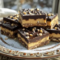 To make the best cookie dough bars, you need some key ingredients. Each plays a part in creating that rich, creamy flavor. Here’s what you will need: - 1 cup unsalted butter, softened - 3/4 cup packed brown sugar - 1/4 cup granulated sugar - 2 teaspoons pure vanilla extract - 2 cups all-purpose flour - 1/2 teaspoon fine sea salt - 1 can (14 oz) sweetened condensed milk - 1 cup mini chocolate chips - 1/2 cup chopped nuts (optional) - 1 cup dark chocolate chips (for topping) The butter gives the bars a rich base. The sugars add sweetness and moisture. Vanilla extract enhances the flavor. Flour helps to bind it all together. Sea salt balances the sweetness. Sweetened condensed milk makes the dough creamy. Chocolate chips add bursts of chocolate goodness. If you like, you can add nuts for crunch. Finally, dark chocolate on top makes it all come together beautifully. When you gather these ingredients, you set the stage for a delicious treat. This recipe is simple and lets you enjoy the joy of cookie dough in a new way. For the full recipe, check the section below. 1. Creaming the butter and sugars Start by placing the softened butter in a large bowl. Add the packed brown sugar and granulated sugar. Use an electric mixer to beat them together. Mix until the mixture is light and fluffy. This takes about 2-3 minutes. 2. Mixing in the wet ingredients Next, pour in 2 teaspoons of pure vanilla extract. Blend this in until it is fully mixed. This step adds great flavor to your bars. 3. Incorporating flour and salt Gradually sift in 2 cups of all-purpose flour. Sprinkle in 1/2 teaspoon of fine sea salt. Mix just until combined. Be careful not to overmix, as this can make your bars tough. 1. Adding sweetened condensed milk Slowly pour in 1 can (14 oz) of sweetened condensed milk. Mix on low speed or by hand until the dough is smooth and creamy. This gives the bars their rich texture. 2. Folding in chocolate chips and nuts Gently fold in 1 cup of mini chocolate chips and 1/2 cup of chopped nuts, if you like. Make sure they are evenly distributed throughout the dough. 3. Pressing the dough into the baking dish Take a 9x9 inch baking dish and line it with parchment paper. Leave some paper hanging over the sides. This helps lift the bars out later. Use a spatula to press the dough evenly into the dish. Make sure the surface is smooth. 1. Melting dark chocolate chips In a microwave-safe bowl, add 1 cup of dark chocolate chips. Heat them in 30-second bursts. Stir well in between until the chocolate is completely smooth. 2. Spreading melted chocolate over the bars Carefully pour the melted chocolate over the pressed cookie dough layer. Use a spatula to spread it evenly across the top. This gives a delicious finish. 3. Refrigeration time Cover the baking dish with plastic wrap. Place it in the fridge for at least 2 hours. This helps the bars become firm. Once they set, lift them out using the overhanging parchment paper. Cut into 16 squares and enjoy! For the Full Recipe, refer back to the main article for all the details. How to avoid overmixing To avoid overmixing, mix the dough just until you see no dry flour. This keeps the bars soft and chewy. Stir gently when adding the sweetened condensed milk. Ensuring the right dough texture Your dough should be smooth and creamy. If it feels too thick, you can add a splash of milk. If it seems too thin, add a bit more flour. Tips for a smooth chocolate topping Melt your dark chocolate chips slowly. Use short bursts in the microwave, stirring in between. This helps prevent burning and gives you a nice, glossy finish. Plating and presentation ideas Place the cookie dough bars on a bright plate. You can dust them with powdered sugar for a nice touch. Adding a few mini chocolate chips on top makes them look fancy. Pairing options with beverages These bars pair well with milk, coffee, or even hot chocolate. The sweet dough and rich chocolate make a perfect match with any of these drinks. Suggestions for flavor add-ins You can add a pinch of cinnamon or a dash of nutmeg for warmth. A splash of almond extract gives a nice twist too. Using different types of chocolate Try using milk chocolate or white chocolate chips for a different flavor. You can mix and match types of chocolate for a fun taste experience. For more details, check out the Full Recipe for Cookie Dough Bliss Bars. {{image_4}} You can easily change up the flavors in cookie dough bars. Here are three tasty ideas: - Brownie cookie dough bars: Mix cocoa powder into the dough. Add chocolate chunks for a rich taste. You’ll get a brownie-like flavor that’s irresistible. - Peanut butter cookie dough bars: Replace some butter with creamy peanut butter. This will add a nutty twist that many love. You can also add chopped peanuts for extra crunch. - Oatmeal cookie dough bars: Stir in oats and a dash of cinnamon. This gives a chewy texture and a warm flavor. You can even add raisins or chocolate chips for fun. You can enjoy cookie dough bars even if you have dietary needs: - Gluten-free version: Swap all-purpose flour with almond or coconut flour. This makes the bars gluten-free and adds a nice flavor. Just make sure to follow the same measurements. - Vegan alternatives: Use vegan butter and replace sweetened condensed milk with coconut cream. This way, you keep the creamy texture while making the bars vegan-friendly. Toppings can take your cookie dough bars to the next level: - Drizzled caramel or ganache: Melt caramel or chocolate for a tasty drizzle. This adds richness and makes the bars look fancy. - Sprinkled candy or sprinkles: Add colorful candy or sprinkles on top. This is a fun way to make the bars festive and appealing to kids. These variations let you customize your cookie dough bars. You can make them fit your taste and dietary needs easily! To keep your cookie dough bars fresh, use airtight containers. Glass or plastic containers work well. Line the container with parchment paper to avoid sticking. Seal the container tightly. This keeps air out and moisture in. You can store cookie dough bars for about one week at room temperature. If you keep them in the fridge, they can last up to two weeks. Check for signs of spoilage like a strange smell or mold. If you see these, it's time to toss them. To freeze cookie dough bars, cut them into squares. Place them in a single layer on a baking sheet. Freeze for about two hours. Once frozen, transfer them to a freezer bag. This way, they won't stick together. For best results, eat them within three months. To thaw, simply leave them at room temperature for a few hours. You can also microwave for 15-20 seconds for a quick fix. For the full recipe, visit the detailed section. How to make cookie dough bars without eggs? To make cookie dough bars without eggs, simply leave them out. You can use sweetened condensed milk instead. This gives a creamy texture and sweetness. Can I use other types of flour? Yes, you can use other flours. Almond flour or oat flour works well. Just remember, different flours may change the taste and texture. Where can I find premade cookie dough bars? You can find premade cookie dough bars at most grocery stores. Look in the frozen section or the snack aisle. Some bakeries may also sell them fresh. How to customize cookie dough bars for special occasions? To customize cookie dough bars, add fun toppings. You can use sprinkles, crushed cookies, or even colored chocolate chips. These add color and fun to your treats. Are cookie dough bars safe to eat if they contain raw flour? Raw flour can have harmful bacteria. To make cookie dough bars safe, heat the flour first. Spread it on a baking sheet and bake at 350°F for 5 minutes. Let it cool before using it in your recipe. For the Full Recipe, check out the detailed steps and ingredients I provided earlier! Making cookie dough bliss bars is a fun and easy process. First, you cream the butter and sugars together. This makes the mix light and fluffy. Next, you blend in the vanilla extract. Then, gradually sift in the flour and salt. Mix until just combined. After that, you slowly add the sweetened condensed milk. This step gives the dough its creamy texture. Next, fold in the mini chocolate chips and nuts if you want. The nuts add a nice crunch. Prepare a 9x9 inch baking dish by lining it with parchment paper. This makes it easy to lift out the bars later. Press the dough evenly into the dish. Make sure the surface is smooth. Now, melt the dark chocolate chips in a microwave-safe bowl. Heat in 30-second intervals, stirring well until smooth. Pour this melted chocolate over the pressed cookie dough. Spread it evenly with a spatula. Cover the dish and refrigerate for at least 2 hours. This helps the bars set properly. After they are firm, lift the bars out using the parchment paper. Place them on a cutting board and slice into 16 squares. You can serve them chilled or at room temperature. This simple recipe is great for any occasion. You can find the full recipe to guide you step-by-step as you create these delightful treats. You now have all you need to make delicious cookie dough bars. We covered the key ingredients, step-by-step instructions, and helpful tips. You learned about flavor variations and how to store your bars for freshness. With this recipe, you can create a treat that delights everyone. These bars are fun, easy, and perfect for sharing. Enjoy making them your own, and let your creativity shine. The sweet taste of success is just a bake away!