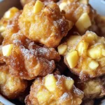 - 2 large apples (preferably Granny Smith or Honeycrisp), peeled, cored, and diced - 1 cup all-purpose flour - 1/4 cup granulated sugar - 1 teaspoon baking powder - 1/2 teaspoon ground cinnamon - 1/4 teaspoon ground nutmeg - 1/4 teaspoon salt - 1/2 cup milk - 1 large egg - 1 teaspoon pure vanilla extract - 1 tablespoon fresh lemon juice - Cooking spray You need two large apples. I like using Granny Smith or Honeycrisp. They add a nice tartness. The all-purpose flour gives the fritters their structure. Granulated sugar adds sweetness. Baking powder helps them rise and stay fluffy. Ground cinnamon and nutmeg bring warm, cozy flavors. Salt balances the sweetness, making each bite perfect. Milk adds moisture to the batter. The egg binds everything together. Pure vanilla extract gives a lovely aroma. Fresh lemon juice brightens the apples, enhancing their flavor. Finally, cooking spray prevents sticking in the air fryer. For extra sweetness, you can dust the fritters with powdered sugar. If you want a twist, try adding chopped nuts or raisins into the batter. A scoop of ice cream on top makes a fun treat too! You could even mix in some chocolate chips for a sweeter version. These options let you customize your fritters to match your taste. Start with 2 large apples. I prefer Granny Smith or Honeycrisp. Peel, core, and dice them. Then, place the diced apples in a medium bowl. Add 1 tablespoon of fresh lemon juice. Toss the apples to coat them well. This step helps keep the apples fresh and adds flavor. In a large mixing bowl, sift together 1 cup of all-purpose flour, 1/4 cup of granulated sugar, 1 teaspoon of baking powder, 1/2 teaspoon of ground cinnamon, 1/4 teaspoon of ground nutmeg, and 1/4 teaspoon of salt. Whisk until blended. In another bowl, whisk together 1/2 cup of milk, 1 large egg, and 1 teaspoon of pure vanilla extract. Pour the wet mixture into the dry ingredients. Gently fold with a spatula until just combined. It's okay if a few lumps remain. Carefully add the diced apples and fold them in evenly. Preheat your air fryer to 350°F (175°C) for about 5 minutes. Lightly spray the air fryer basket with cooking spray. Using a spoon or ice cream scoop, drop small mounds of batter, about 2 tablespoons each, into the basket. Leave space between each mound. Cook for 8-10 minutes. Flip the fritters halfway through to ensure even browning. When they turn golden brown, transfer them to a wire rack to cool. If you want, dust with powdered sugar before serving. Enjoy your tasty apple fritters! To make your apple fritters perfect, follow these tips: - Preheat your air fryer for even cooking. This helps the fritters cook nicely. - Use parchment paper to line the basket. This makes cleanup easier and helps the fritters cook evenly. - Don’t overcrowd the basket. Leave space between fritters for the hot air to circulate. This makes them crispier. - Flip the fritters halfway through cooking. This ensures both sides get that nice golden color. Here are some mistakes that can ruin your fritters: - Overmixing the batter can lead to tough fritters. Mix just until combined. - Skipping the lemon juice can dull the apple flavor. It brightens the taste. - Not checking the cooking time may result in undercooked or burnt fritters. Keep an eye on them. Serving your fritters nicely makes them even more inviting: - Use a decorative plate to showcase your fritters. A fun or colorful plate adds charm. - Dust with powdered sugar right before serving. This gives a sweet touch and looks great. - Add fresh apple slices around the fritters. This adds color and hints at the flavors inside. By following these tips, you will make tasty and beautiful apple fritters every time! {{image_4}} You can swap apples for other fruits in this recipe. Pears work great, too. They add a sweet touch and a soft bite. You can also try ripe bananas for a unique twist. Just mash them up and mix them into the batter. Berries like blueberries or raspberries can add a burst of flavor. Adjust sugar based on the sweetness of the fruit you choose. If you need a gluten-free option, use gluten-free flour. It works well in this recipe. You can find blends that mimic all-purpose flour. Just make sure to check the package for the right measurements. Some brands may need a little extra liquid, so keep an eye on the batter. Your fritters will still taste amazing! You can jazz up your fritters with extra spices. Try adding a pinch of ginger for warmth. A bit of cardamom can also add a nice touch. Want a richer flavor? Use brown sugar instead of white sugar. For a fun twist, mix in some chocolate chips or nuts. These add both taste and texture, making your fritters even better! To keep your apple fritters fresh, place them in an airtight container. Make sure they cool completely before sealing. This helps keep them crispy and tasty. Store them at room temperature for up to two days. If you need to keep them longer, consider freezing. When you want to eat your fritters again, use an air fryer or oven. Preheat your air fryer to 350°F (175°C). Heat the fritters for 3-5 minutes. They will warm up and regain some crispiness. You can also use a microwave, but this may make them soft. If you have leftovers, freezing is a great idea. First, let the fritters cool completely. Then, wrap each fritter in plastic wrap. Place them in a freezer bag and remove as much air as possible. They can stay in the freezer for up to three months. To enjoy them later, just thaw in the fridge overnight, then reheat. Air fryer apple fritters last about 2-3 days when stored in an airtight container. Keep them in the fridge to maintain freshness. You might notice they become less crispy after a day. To revive the crunch, pop them back in the air fryer for a few minutes. Yes, you can make fritters without an air fryer. You can deep fry them in hot oil. Heat about 2-3 inches of oil in a pot. Drop the batter mounds carefully into the hot oil. Fry until golden brown; this usually takes about 3-4 minutes per side. Granny Smith and Honeycrisp apples are the best for fritters. These apples give a nice balance of tartness and sweetness. They hold their shape well when cooked, too. You can also try Fuji or Gala apples for a sweeter flavor. In this article, we explored the essentials for making air fryer apple fritters. We discussed key ingredients, provided clear instructions, and shared helpful tips. The variations help you customize your fritters, while storage info ensures they stay fresh. With simple steps and tasty options, you can enjoy delicious apple fritters anytime. Now, go ahead and try making them your way!