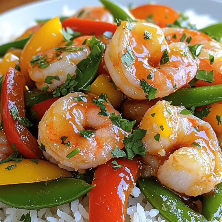 - 1 pound large shrimp, peeled and deveined - 4 tablespoons unsalted butter - 5 cloves garlic, finely minced - 1 cup assorted bell peppers, sliced (red, yellow, and green) - 1 cup snap peas, trimmed - 2 tablespoons low-sodium soy sauce - 1 tablespoon honey - Salt and freshly cracked black pepper to taste - 1 teaspoon crushed red pepper flakes (for heat) - Fresh parsley, chopped To start, you need to melt the butter. Take a large skillet or wok and set it over medium heat. Add 4 tablespoons of unsalted butter. Let it melt completely, but keep an eye on it. You want it bubbling, not burning. When the butter melts, it's time to add the garlic. Use 5 cloves of finely minced garlic. Sauté the garlic for about 30 seconds. Stir it constantly until it becomes fragrant and lightly golden. Be careful here; burnt garlic can ruin the dish. Next, add 1 pound of large shrimp that are peeled and deveined. Season them with a pinch of salt and freshly cracked black pepper. Cook the shrimp for about 2 to 3 minutes. Turn them frequently so they cook evenly. You'll know they are ready when they turn pink and opaque. This part is quick, so don’t walk away! Now, it's time for the veggies. Add 1 cup of assorted sliced bell peppers and 1 cup of trimmed snap peas to the skillet. Stir-fry these for another 2 to 3 minutes. You want the vegetables to stay crunchy and bright. They add color and nutrients, making the dish even better. After your shrimp and veggies are cooked, it's time to add the sauces. Drizzle 2 tablespoons of low-sodium soy sauce and 1 tablespoon of honey over everything. If you like heat, sprinkle in 1 teaspoon of crushed red pepper flakes. Toss everything together to coat the shrimp and veggies in the sauce. Let it cook for another minute. This helps the flavors blend. Finally, remove the skillet from the heat and sprinkle fresh chopped parsley on top before serving. Sautéing garlic is key for great flavor. Start by melting butter in a pan. Once it bubbles, add minced garlic. Stir it constantly for about 30 seconds. Look for a light golden color. Be careful not to let it burn. Burnt garlic tastes bitter and ruins the dish. Cooking shrimp can be tricky. They should turn pink and opaque when done. Cook them for 2-3 minutes, turning them often. Under-cooked shrimp can be unsafe to eat. Always check that they are fully cooked before serving. Feel free to swap or add vegetables. Broccoli, snap peas, or zucchini work well. You can also use carrots for a sweet crunch. Just cut them into small pieces for quick cooking. This stir-fry is flexible to your tastes. Enjoy making it your own! {{image_4}} To add heat to your dish, you can make a spicy garlic butter shrimp stir-fry. Simply include the crushed red pepper flakes. Adjust the amount based on your heat level preference. You can also add a splash of sriracha or chili oil for extra kick. This combination enhances the garlic flavor while keeping your shrimp tender. If you love broccoli, use it as a base for your shrimp stir-fry. Just add one cup of fresh or frozen broccoli florets when you add the bell peppers. Cook until it turns bright green and tender but still crisp. Broccoli adds nutrition and a nice crunch, making your dish even more satisfying. For those following paleo or keto diets, adjust your recipe to fit your needs. Replace the honey with a sugar-free sweetener like erythritol or omit it altogether. Use coconut aminos instead of soy sauce for a soy-free option. This keeps the dish flavorful while fitting into your dietary choices. You can also serve the shrimp stir-fry over cauliflower rice for a low-carb alternative. To store leftovers, let the dish cool down. Place the shrimp stir-fry in an airtight container. This helps keep it fresh. You can store it in the fridge for up to three days. Be sure to label the container. This way, you’ll know when you made it. When you want to reheat, use a skillet on medium heat. Add a splash of water or broth. This keeps the shrimp from drying out. Stir and heat for about five minutes. Keep an eye on it to avoid overcooking. You can also use the microwave. Heat it in short bursts of 30 seconds. Stir in between to ensure even heating. If you have extra, freezing is a great option. Place the cooled stir-fry in a freezer-safe bag. Remove as much air as you can before sealing. Label the bag with the date. You can freeze it for up to three months. When ready to eat, thaw it overnight in the fridge. Reheat as mentioned above for the best taste. You can serve garlic butter shrimp stir-fry with several sides. Here are some ideas: - Steamed rice - Quinoa - Noodles - Cauliflower rice - A fresh green salad These sides will balance the rich flavors of the dish. Yes, you can use frozen shrimp. Just make sure to thaw them first. Place them in the fridge overnight or run them under cold water for a quick thaw. Using frozen shrimp saves time and still gives great results. To lower the sodium, use low-sodium soy sauce. You can also reduce the amount of soy sauce in the recipe. Adding fresh herbs or citrus juice can enhance flavor without adding salt. You can change up the flavors in many ways: - Add ginger for warmth. - Use lime juice for a citrus twist. - Mix in fresh herbs like cilantro or basil. - Include other veggies, like broccoli or carrots. These variations keep the dish exciting and fresh! This blog covered how to make garlic butter shrimp stir-fry in simple steps. You learned about key ingredients, cooking methods, and tips for perfecting the dish. Don’t forget the optional ingredients and garnishes that can enhance flavors! If you want to try different ways, we shared tasty variations. Proper storage lets you enjoy leftovers too. Embrace your cooking journey, and make this dish your own! With these tools and ideas, you’ll impress everyone at your table.