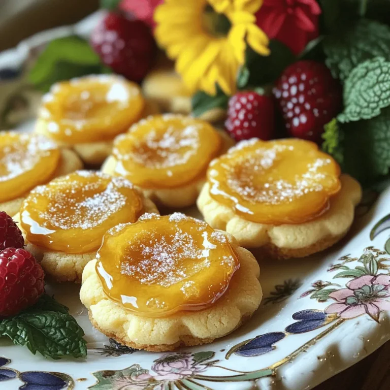 - 1 cup unsalted butter, softened - 1 cup granulated sugar - 1/2 cup brown sugar - 2 large eggs - 1 teaspoon pure vanilla extract - 2 1/2 cups all-purpose flour - 1 teaspoon baking powder - 1/2 teaspoon salt - 1 tablespoon heavy cream - 1 cup granulated sugar (for caramelizing) - 1 tablespoon cornstarch To create these Crème Brûlée Cookies, you need fresh, simple ingredients. Start with unsalted butter, which should be soft and at room temperature. This helps to make your cookies fluffy and light. You will also need both granulated and brown sugar. The brown sugar adds a rich, caramel flavor. You’ll need two large eggs, which should also be at room temperature. Eggs help bind the dough and add moisture. Pure vanilla extract gives a lovely aroma and taste. For the dry mix, grab all-purpose flour, baking powder, and salt. The baking powder makes your cookies rise. You will also need cornstarch, which keeps the cookies tender. Finally, heavy cream and more granulated sugar are essential for the caramelized topping. The cream adds richness, while the sugar creates that delightful crunchy layer. Gather these ingredients before you start baking for a smooth and fun process! 1. Preheat your oven to 350°F (175°C). Line two baking sheets with parchment paper. This makes cleanup easy. 2. In a large bowl, cream together 1 cup of softened unsalted butter, 1 cup of granulated sugar, and 1/2 cup of brown sugar. Use an electric mixer on medium speed for about 2 to 3 minutes. You want it light and fluffy. 3. Add 2 large eggs, one at a time. Mix well after each addition. Then, stir in 1 teaspoon of pure vanilla extract. This adds a nice flavor. 1. In a separate bowl, whisk together 2 1/2 cups of all-purpose flour, 1 teaspoon of baking powder, 1/2 teaspoon of salt, and 1 tablespoon of cornstarch. Mix until uniform. 2. Gradually add the dry mix to the wet ingredients. Stir gently until it all comes together. Avoid overmixing to keep your cookies tender. 3. Use a cookie scoop or tablespoon to portion rounded balls of dough. Place them on the baking sheets with space in between. They will spread while baking. 4. Bake for 10 to 12 minutes. Look for golden edges and slightly underbaked centers. Let them cool on the sheets for 5 minutes, then transfer to a wire rack to cool completely. 1. While the cookies cool, make the crème brûlée topping. In a small bowl, mix 1 tablespoon of heavy cream with 1 cup of granulated sugar until it forms a thick paste. 2. Once the cookies are cool enough, spread a thin layer of the crème brûlée mixture on top of each cookie. Make sure it covers evenly. 3. To caramelize, use a kitchen torch. Carefully heat the sugar until it turns golden brown. If you don’t have a torch, place the cookies under a broiler for 1 to 2 minutes. Watch closely to prevent burning. 4. Let the cookies cool again for about 10 minutes. This helps the topping harden. Enjoy your delicious Crème Brûlée Cookies! - Avoid overmixing to keep your cookies tender. Mix just until combined. - Monitor baking time carefully. Bake for 10-12 minutes for the best texture. - To achieve the best caramelization, use a kitchen torch. Move the flame slowly for even browning. - If you don’t have a torch, use your oven broiler. Keep a close eye on the cookies to prevent burning. - Serve the cookies on a decorative plate for a nice touch. - Dust them lightly with sugar and add fresh berries or mint leaves for color. These small details make a big difference! {{image_4}} You can make these cookies even more fun by adding flavors. Try adding citrus zest to give a bright twist. Lemon or orange zest works well. It adds a fresh taste that balances the sweetness. Another great idea is to mix in chocolate chips or nuts. Dark chocolate chips create a rich flavor. Chopped nuts add crunch and texture. Both options make these cookies even more delightful. If you need gluten-free cookies, use a gluten-free flour blend. Look for a mix that includes xanthan gum. This helps keep cookies soft and chewy. For dairy-free cookies, replace the butter with coconut oil. You can also use a dairy-free cream for the topping. Almond or soy cream works well in this recipe. Pair your Crème Brûlée Cookies with a hot drink. Coffee or tea complements their rich flavor. You can also serve them with milk for a classic touch. For a fun twist, make cookie sandwiches. Spread a layer of frosting or whipped cream between two cookies. This adds extra sweetness and makes for a tasty treat! To keep your Crème Brûlée Cookies fresh, store them at room temperature. Place them in an airtight container. This helps prevent them from drying out. If you want to keep them longer, you can store them in the fridge or freezer. - Room Temperature Storage Tips: Use a container that seals well. Avoid stacking the cookies too high to keep them safe from breaking. - Refrigerator vs. Freezer Storage: Cookies can last up to a week in the fridge. In the freezer, they can last up to three months. Just remember to wrap them tightly before freezing. When ready to enjoy your cookies again, you may want to refresh them. The best way to do this is in the oven. Preheat it to 350°F (175°C). Place the cookies on a baking sheet and warm them for about 5 to 10 minutes. - Best Ways to Refresh Cookies: Use the oven for even heat. Avoid using the microwave as it can make them soggy. - Avoiding Sogginess: To keep your cookies crispy, don’t cover them when reheating. Airflow helps maintain their texture. Knowing how long your cookies last is key to enjoying them at their best. At room temperature, they stay fresh for about a week. - How Long Cookies Last: In the fridge, they can last up to two weeks. In the freezer, they can last up to three months. - Signs of Spoilage: If the cookies become hard, dry, or develop an off smell, it’s time to toss them. Always trust your senses! To keep your cookies soft, store them in an airtight container. This helps trap moisture. You can also place a slice of bread in the container. The bread keeps the cookies moist. Avoid direct sunlight and heat. Yes, you can make the dough ahead of time. To refrigerate, wrap it tightly in plastic wrap. It will stay fresh for up to three days. If you want to freeze the dough, place it in a freezer bag. It can last for up to three months. Just thaw it in the fridge before baking. You can find pre-made cookies at specialty bakeries or gourmet stores. Some popular brands sell them online, like Trader Joe's and Whole Foods. Prices can vary but usually range from $5 to $10 per box. To reheat, place cookies in a toaster oven at 350°F for about 5 minutes. This method keeps them soft and warm. You can also microwave them for 10-15 seconds, but be careful not to overheat. Crème Brûlée Cookies are not naturally gluten-free. To make them gluten-free, use a gluten-free flour blend. Check labels to ensure all other ingredients are gluten-free. To ensure even baking, rotate the baking sheets halfway through. This helps cookies bake uniformly. Also, space the cookies well on the sheet to allow hot air to circulate. In this blog post, you learned how to make Crème Brûlée Cookies. We covered the key ingredients, step-by-step instructions, and helpful tips. You can create these cookies with a smooth caramel topping and various flavor options. Remember, monitoring your baking time is vital for the right texture. Enjoy serving them fresh or trying different variations. With the right tips, your cookies will impress everyone. Happy baking!