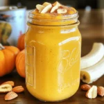 - 1 cup unsweetened almond milk - 1/2 cup canned pumpkin puree - 1 ripe banana These main ingredients form the creamy base of your smoothie. Unsweetened almond milk makes it light yet rich. Canned pumpkin puree adds natural sweetness and a vibrant color. A ripe banana adds a nice texture and extra sweetness. - 1 scoop vanilla protein powder - 1 tablespoon almond butter - 1 teaspoon pumpkin pie spice The protein powder gives your smoothie a nutritious punch. Almond butter adds healthy fats and a creamy texture. Pumpkin pie spice brings that classic fall flavor to your drink. - 1 tablespoon maple syrup - Ice cubes If you want a sweeter smoothie, add maple syrup. Ice cubes can help chill and thicken your smoothie to your liking. Adjust these to taste for the best experience. Pour 1 cup of unsweetened almond milk into your blender. Add 1/2 cup of canned pumpkin puree. Blend these two ingredients on medium speed. You want a smooth and creamy mix. Make sure there are no lumps left. This step forms the base of your smoothie. Next, slice a ripe banana and add it to the blender. Include 1 scoop of vanilla protein powder for a protein boost. Add 1 tablespoon of almond butter for a creamy texture. Sprinkle in 1 teaspoon of pumpkin pie spice for that warm flavor. If you like it sweeter, you can add 1 tablespoon of maple syrup. Now, increase the blender speed to high. Blend until everything is fully mixed and silky smooth. If the smoothie is too thick, add a splash of almond milk or a few ice cubes. This will help you reach your preferred creaminess. Once blended, taste your smoothie. If it needs more sweetness, add a bit more maple syrup and blend briefly. Now it’s ready to pour into a glass or bowl. Enjoy the vibrant color and aroma! To make your smoothie really creamy, almond butter is key. It adds a rich texture and nutty flavor. The fat in almond butter helps blend everything smoothly. If your smoothie is too thick, just add a little more almond milk. This will help you reach that perfect thickness. You can also add ice cubes for a chillier drink. Presentation matters! Sprinkle some pumpkin pie spice on top for a nice finish. You can also add a few almond slices for a crunchy touch. Serving your smoothie in a mason jar makes it look fancy. Adding a colorful straw will make it even more fun to drink. If you want your smoothie sweeter, use maple syrup to taste. Start with one tablespoon and adjust as you blend. You can also try other sweeteners like honey or agave syrup. This way, you can make the smoothie just right for your taste. Always remember to blend briefly after adding any sweeteners to mix well. {{image_4}} You can easily switch out the almond milk. Try using coconut milk for a creamy texture. Oat milk is another great choice. Both options keep your smoothie dairy-free and add unique flavors. Want to spice things up? Adding nutmeg or ginger can bring warmth to your smoothie. These spices pair well with pumpkin. If you crave chocolate, mix in some cocoa powder. This twist gives your smoothie a rich, chocolatey taste. To amp up the protein, try different protein powders. Chocolate protein powder adds sweetness, while plant-based options keep it vegan. Greek yogurt is another great addition. It adds creaminess and extra protein, making your smoothie more filling. How long can you keep it? You can keep your High-Protein Pumpkin Pie Smoothie in the fridge for up to two days. Proper containers for storage Use an airtight container to store your smoothie. Glass jars or plastic containers work well. Steps to freeze for later If you want to freeze your smoothie, pour it into freezer-safe bags. Remove as much air as possible before sealing. Re-blending after thawing When you're ready to enjoy it, thaw the smoothie overnight in the fridge. Blend it again to restore its creamy texture. Tips to maintain flavor and consistency Always store your smoothie in the coldest part of the fridge. This keeps it fresh longer. Avoiding ingredient spoilage Use fresh ingredients when making your smoothie. This helps prevent spoilage and keeps flavors bright. This smoothie packs a healthy punch. Here’s a simple breakdown: - Calories: About 350 calories - Protein: Approximately 25 grams - Fats: Roughly 15 grams - Carbohydrates: Around 35 grams The almond milk keeps it light, while the protein powder boosts the protein content. The pumpkin adds fiber and vitamins. Almond butter provides healthy fats and extra creaminess. This mix makes a tasty treat that also fuels your body. Yes, you can make this smoothie ahead of time. I suggest blending it and storing it in the fridge. It stays fresh for one day. To keep it creamy, use a good container with a tight lid. Before drinking, give it a shake. If it gets too thick, add a splash of almond milk and blend again. Absolutely! This smoothie is great for meal replacement. With 25 grams of protein, it keeps you full and satisfied. The mix of banana, pumpkin, and almond butter gives you energy and nutrients. It’s easy to drink on the go, making it a perfect breakfast or snack. Just remember to balance it with other meals for a full diet. This blog post guides you in making a nutritious High-Protein Pumpkin Pie Smoothie. We covered key ingredients like almond milk, pumpkin puree, and ripe banana. You learned how to blend these for a smooth base and enhance flavor with protein and spices. I shared tips for achieving creaminess and personalizing sweetness. Finally, we discussed storage and nutritious value. Enjoy creating your smoothie, and feel free to mix things up! Your healthy treat awaits.
