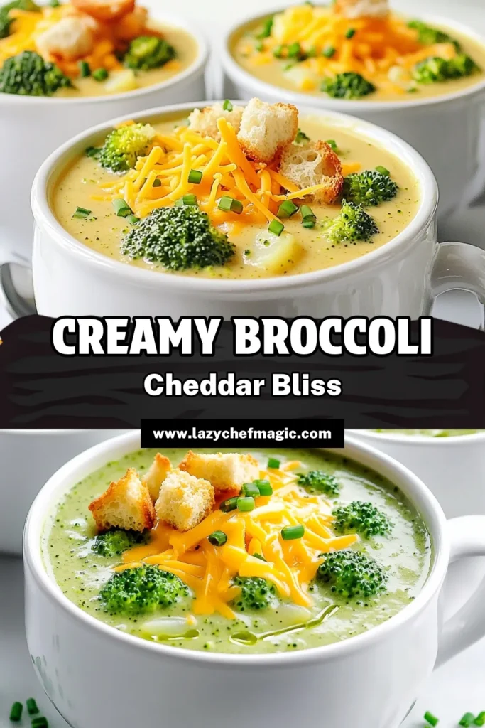 Indulge in the rich flavors of this Creamy One-Pot Broccoli Cheddar Delight that's easy to make and bursting with goodness! Perfect for a cozy meal, this recipe combines fresh broccoli, creamy cheddar, and comforting potatoes all in one pot. Share it with family and friends or enjoy it solo—either way, this simple dish will warm your heart. Click through for the full recipe and elevate your cooking today! #OnePotMeals #BroccoliCheddar #EasyRecipes #ComfortFood