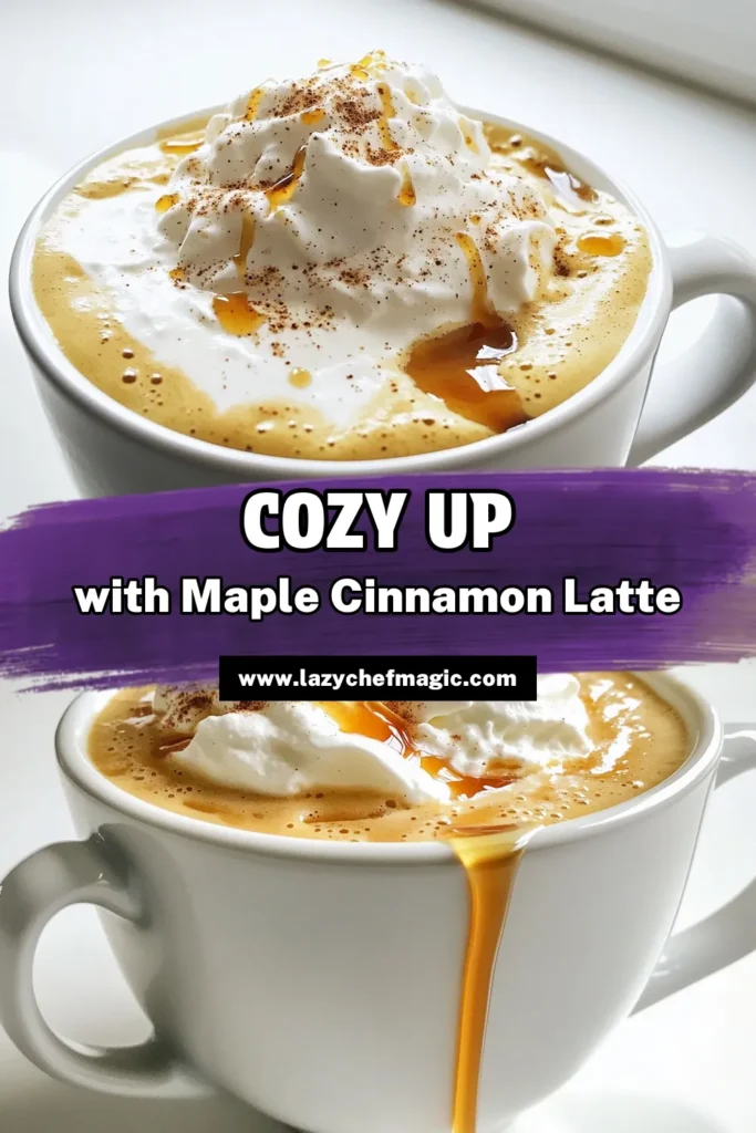Indulge in the cozy flavors of fall with this easy Maple Cinnamon Latte recipe! Learn to craft a rich espresso-based drink topped with frothed milk, pure maple syrup, and a sprinkle of cinnamon. Perfect as a morning pick-me-up or a sweet afternoon treat, this latte is sure to impress. Click to discover the full recipe and elevate your coffee game. ☕🍁 #MapleCinnamonLatte #CoffeeRecipes #FallFlavors #DIYLatte
