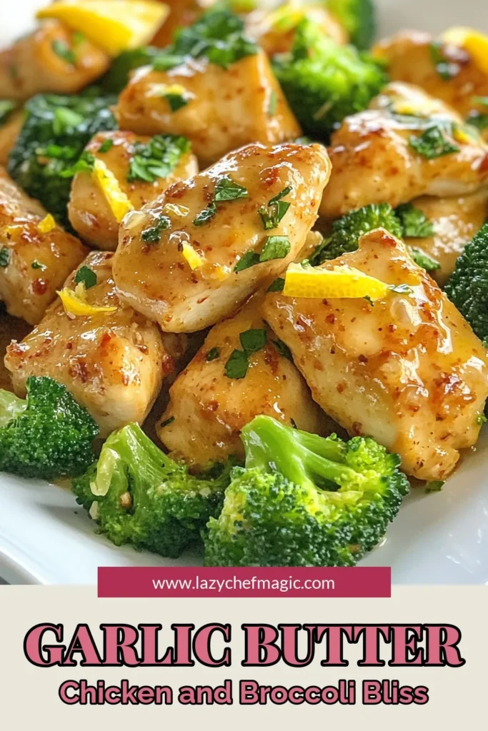 Whip up this mouthwatering Garlic Butter Chicken Broccoli for an easy skillet chicken dinner that’s bursting with flavor! This Chicken Broccoli recipe combines tender, juicy chicken with crisp, vibrant broccoli, all smothered in rich garlic butter. Perfect for a healthy weeknight meal, this easy garlic chicken dish is sure to impress. Try it tonight and savor the deliciousness! Save this recipe for later! #GarlicButterChicken #EasyGarlicChicken #HealthyChickenRecipes #SkilletDinner