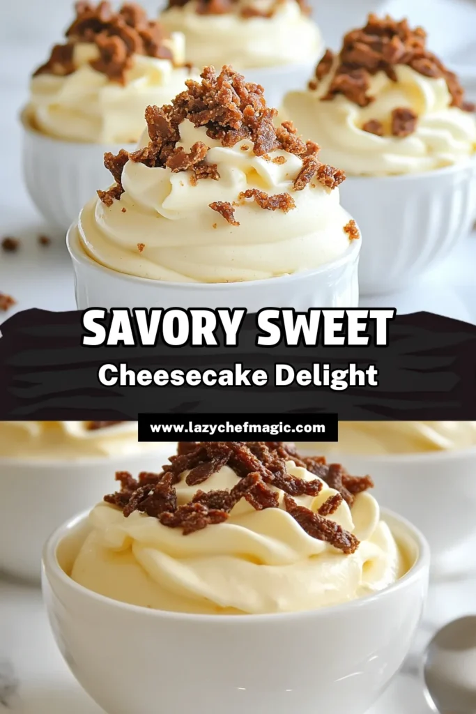 Indulge in the unique flavors of this Carnivore Cheesecake Mousse, a savory cheesecake recipe perfect for your low-carb or keto lifestyle. This delicious beef jerky dessert is an easy low-carb mousse dessert that will satisfy your sweet cravings while keeping it savory. Whip it up in just 10 minutes and treat yourself! Save this recipe for your next sweet escape! #KetoDessert #SavoryCheesecake #CarnivoreDiet #LowCarbMousse