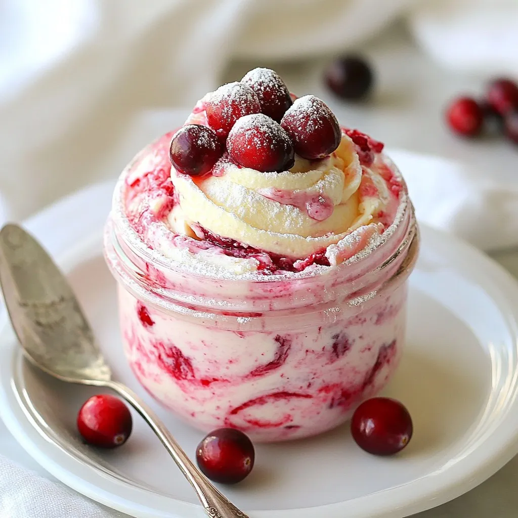 To make my homemade cranberry butter, you need these simple ingredients: - 1 cup fresh or frozen cranberries - 1/2 cup unsalted butter, softened - 1/4 cup powdered sugar - 1 teaspoon pure vanilla extract - 1/4 teaspoon ground cinnamon - Pinch of sea salt - Zest of 1 medium orange These ingredients create a sweet and tart spread. The cranberries give it a nice pop of flavor. The butter makes it creamy and rich. If you want to boost the taste, consider adding: - A splash of orange juice for extra citrus - Chopped nuts like walnuts or pecans for crunch - A dash of nutmeg for warmth - A bit of honey for added sweetness These add-ins can make your cranberry butter unique and special. You can mix and match as you like. You can swap some ingredients if needed: - Use salted butter if you want a salty touch. - Swap powdered sugar with granulated sugar, but blend longer. - Try lemon zest instead of orange for a different twist. These substitutions keep the spirit of the recipe while allowing for flexibility. Enjoy experimenting! {{ingredient_image_2}} Start with 1 cup of fresh or frozen cranberries. In a small saucepan, add the cranberries and 1/4 cup of water. Turn the heat to medium. Bring the mixture to a boil. Once it boils, lower the heat to low. Let it simmer for about 5 to 7 minutes. You want the cranberries to burst and become soft. After cooking, remove the saucepan from the heat. Use a fine mesh strainer to drain any extra liquid. Let the cranberries cool for a few minutes. Now, grab 1/2 cup of unsalted butter. Make sure it is soft and at room temperature. In a mixing bowl, add the butter and 1/4 cup of powdered sugar. Use a hand mixer or a stand mixer with a paddle attachment. Beat the butter and sugar together for about 2 to 3 minutes. You want it light and fluffy. This step adds air to the mix, making it creamy. Next, add 1 teaspoon of pure vanilla extract, 1/4 teaspoon of ground cinnamon, and a pinch of sea salt. Also, add the zest of 1 medium orange for a bright flavor. Mix this until it is smooth and well combined. Now, gently fold in the cooled cranberries using a spatula. Be careful not to break the cranberries too much. You want them mixed in evenly but still whole. Spoon the mix into a small jar or airtight container. Seal it tightly and put it in the fridge for at least 1 hour. This helps the flavors blend well. When ready, serve at room temperature. Enjoy this tasty spread on warm breads or muffins! To get the right texture, start with room temperature butter. Cold butter does not mix well. Whip it until it's light and fluffy, about 2-3 minutes. This step helps create a spreadable cranberry butter. When adding cranberries, fold them in gently. You want them whole, not mushy. You can add more flavor to your cranberry butter. Try using fresh herbs like rosemary or thyme. For a sweeter touch, consider adding maple syrup or honey. Also, you can switch up the spices. Nutmeg or ginger can give it a warm kick. Always taste as you go! When mixing, use a hand mixer or stand mixer for the butter and sugar. It saves time and energy. After adding cranberries, use a spatula to fold them in. This keeps the berries intact and adds pops of tartness. Make sure everything is well combined but don’t overmix. Pro Tips Use Fresh Cranberries: If possible, opt for fresh cranberries for a brighter flavor and vibrant color in your butter. Frozen cranberries can work, but may produce a slightly softer texture. Adjust Sweetness: Feel free to adjust the amount of powdered sugar based on your taste preference. If you like it sweeter, add a bit more sugar or use honey for a natural alternative. Mixing Techniques: When incorporating the cranberries into the butter, use a gentle folding motion to maintain the integrity of the berries and avoid breaking them down too much. Flavor Enhancements: Experiment with additional spices like nutmeg or cardamom to add depth to the butter. A dash of maple syrup can also enhance the overall sweetness and flavor. {{image_4}} You can spice up your cranberry butter easily. Try adding ground ginger or nutmeg. Just a pinch can change the whole flavor. Mix these spices in when you add the cinnamon. For a warm and cozy taste, add a bit of allspice too. This mix works well on toast or muffins. Want a fresh twist? Add more citrus! Use lemon or lime zest along with the orange. This gives a bright and zesty taste. Mix the zest in with the other ingredients. It makes the butter even more refreshing. You can also squeeze in a bit of citrus juice. Just be careful not to add too much. If you're looking for a vegan option, swap the butter for coconut oil. Make sure the coconut oil is soft. This keeps the butter spreadable. You can also use vegan butter. It has a similar texture. The rest of the recipe stays the same. You still get that sweet and tart flavor without dairy. To store your homemade cranberry butter, use a clean jar or an airtight container. Make sure to seal it tightly. This keeps the butter fresh and helps it last longer. I recommend placing it in the fridge to keep it cool and tasty. Homemade cranberry butter can last about one week in the fridge. If you want to keep it longer, you can freeze it. To freeze, scoop the butter into ice cube trays or small containers. Once frozen, transfer the cubes to a freezer bag. It will stay good for up to three months. When you want to enjoy your cranberry butter again, take it out of the fridge or freezer. If frozen, let it thaw in the fridge overnight. For quick use, you can microwave it for a few seconds. Just warm it gently until it’s spreadable. Avoid overheating, as this can change its texture. Enjoy it on toast, muffins, or pancakes! You can serve cranberry butter with many tasty foods. It goes great on warm breads. Try it on muffins or pancakes for a sweet touch. You can also spread it on toast or biscuits. For a fun twist, use it with cheese on a charcuterie board. The sweet and tart flavor pairs well with savory items too. Using dried cranberries is possible, but it changes the taste. Dried cranberries are sweeter and less tart than fresh ones. If you choose to use them, soak them in warm water for a few minutes. This helps soften them and makes them easier to mix into the butter. Expect a different texture and flavor, but it can still taste great! Homemade cranberry butter lasts about one week in the fridge. Keep it in an airtight container to maintain freshness. If you want to save it longer, you can freeze it. Just scoop it into ice cube trays for easy use later. Frozen cranberry butter can last up to three months. You learned how to make delicious homemade cranberry butter. We covered the main ingredients, step-by-step instructions, and tips for the best results. You can add flavors or try variations like spiced or vegan options. Storing it right helps keep it fresh longer. I hope you feel excited to try this easy recipe. Enjoy your cranberry butter on toast or use it in other dishes. It’s tasty and unique, perfect for sharing with friends!