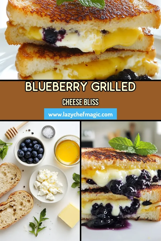 Indulge in a unique twist with this blueberry grilled cheese recipe! This artisanal sourdough cheese sandwich combines creamy goat cheese with sharp cheddar and a homemade blueberry sauce for a gourmet grilled cheese experience. Perfect for brunch or a snack, this blueberry sauce grilled cheese is a delightful fusion of flavors. Try this goat cheese and cheddar sandwich today, and savor every bite. Don't forget to save this recipe for your next cheese craving! #BlueberryGrilledCheese #GourmetGrilledCheese #SourdoughSandwich #CheeseLovers