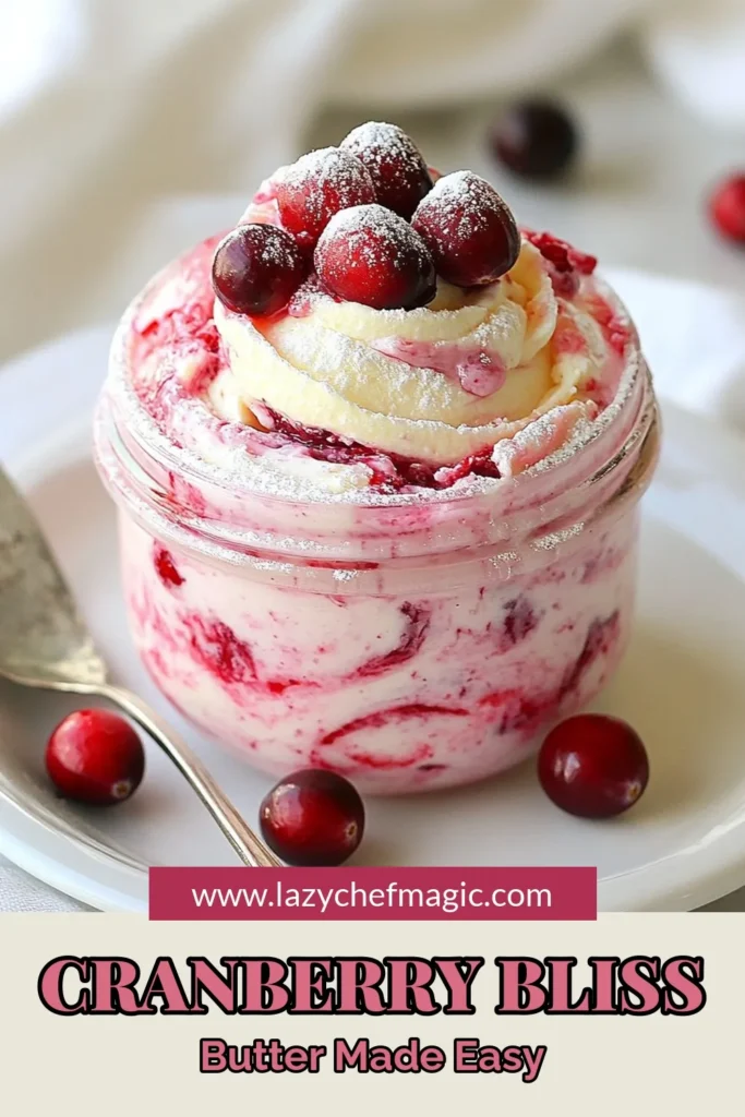 Elevate your holiday gatherings with this easy and delicious homemade cranberry butter! This cranberry bliss butter recipe combines fresh cranberries, creamy butter, and sweet spices for a delightful cranberry spread for bread that will impress your guests. Perfect for warm muffins or pancakes, this flavorful butter recipe is a must-try for festive occasions. Save this recipe for flavorful butter recipes you'll enjoy all season! #CranberryButter #FestiveRecipes #HomemadeButter #CranberrySpread