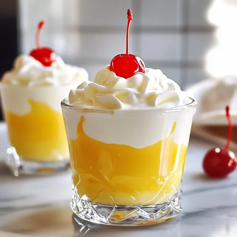 To create the perfect Amaretto Eggnog Cocktail, you will need: - 2 cups whole milk - 1 cup heavy whipping cream - 3/4 cup granulated sugar - 4 large eggs - 1 cup non-alcoholic amaretto-flavored syrup - 1 teaspoon pure vanilla extract - 1/2 teaspoon freshly grated nutmeg - 1/2 teaspoon ground cinnamon - Whipped cream for a luscious topping - Maraschino cherries for a delightful garnish Each ingredient plays a role in making your eggnog rich and creamy. The combination of milk and cream gives it a smooth texture. Sugar adds sweetness, while eggs provide a lovely body. The amaretto syrup brings a unique flavor that sets this drink apart. You can adjust some ingredients based on what you have. For example: - Use almond milk instead of whole milk for a dairy-free option. - If you want a lighter version, swap heavy cream for half-and-half. - You can replace granulated sugar with maple syrup or honey for a natural sweetener. These substitutions can slightly change the flavor and texture, but they will still keep your eggnog delicious. Garnishes can elevate your drink’s presentation. Here are some fun ideas: - Top with a generous dollop of whipped cream for added luxury. - Add a sprinkle of ground nutmeg or cinnamon on top for extra flavor. - A maraschino cherry adds a bright pop of color and sweetness. Feel free to get creative! Each garnish can add a personal touch to your festive drink. {{ingredient_image_2}} To make this Amaretto Eggnog, start by gathering your ingredients. You will need: - 2 cups whole milk - 1 cup heavy whipping cream - 3/4 cup granulated sugar - 4 large eggs - 1 cup non-alcoholic amaretto-flavored syrup - 1 teaspoon pure vanilla extract - 1/2 teaspoon freshly grated nutmeg - 1/2 teaspoon ground cinnamon - Whipped cream - Maraschino cherries First, whisk the eggs and sugar together in a bowl. This should take about 2-3 minutes. Next, warm the milk, cream, and amaretto syrup in a saucepan until steaming. Avoid boiling it. Then, you will mix the hot milk into the eggs while whisking. This step is very important. One key technique is tempering the eggs. This means adding hot liquid to eggs slowly. This keeps the eggs from cooking too fast. If you pour in the hot liquid too quickly, you will get scrambled eggs. Whisk continuously while adding the milk mixture to the eggs. This will help create a smooth and creamy texture. To get the best texture, cook the combined mixture over low heat. Stir constantly. You want it to thicken enough to coat the back of a spoon. This will take about 5-7 minutes. Once done, remove it from the heat. Add the vanilla extract, nutmeg, and cinnamon. This will enhance the flavor of your eggnog. Let the mixture cool down for about an hour. Then, chill it in the refrigerator for at least two hours. Before serving, stir the eggnog well. This will mix any settled ingredients. Serve it in clear glasses with whipped cream and a cherry on top. Enjoy your festive drink! To boost the taste of your Amaretto Eggnog, you can explore various spices. Adding a pinch of ground ginger or cloves can bring warmth. You may also try swapping the amaretto syrup for almond syrup for a stronger nutty flavor. A splash of coffee can add depth too. One common mistake is boiling the milk and cream. This can ruin the texture and flavor. Make sure to whisk the eggs with sugar until they are creamy. This helps create a smooth base. Lastly, don’t skip the chilling time. Chilling enhances the flavors and makes it more enjoyable. For the best chill, let the eggnog cool at room temperature first. After that, move it to the fridge for at least two hours. If you want it colder, you can even chill it overnight. Stir it well before serving to mix any settled ingredients. Serve it in clear glasses to show off that creamy texture! Pro Tips Chill Your Ingredients: For a creamier texture, make sure your milk and cream are chilled before mixing. Perfect Tempering: Pour the hot milk mixture slowly while whisking continuously to prevent the eggs from scrambling. Spice It Up: Feel free to experiment with additional spices like cardamom or cloves for a unique flavor profile. Serve with Style: Garnish with a sprinkle of nutmeg or cinnamon on top of the whipped cream for an elegant finish. {{image_4}} You can change the alcohol in your Amaretto Eggnog for fun twists. Instead of amaretto, try bourbon. Bourbon adds warmth and a rich flavor that pairs well with cream. If you want something lighter, use spiced rum. This gives a hint of spice that makes it festive. For a fruity touch, consider using brandy. Each option adds a unique flavor to your drink. Feel free to explore and find your favorite. Not everyone wants alcohol in their drink. You can easily make a non-alcoholic version. Replace the amaretto with non-alcoholic amaretto-flavored syrup. This keeps the sweet and nutty taste without the alcohol. You can also try using flavored coffee creamers. They come in many flavors and add a fun twist. This way, everyone can enjoy a creamy eggnog treat. You can also add extra flavors to make your Amaretto Eggnog special. Try adding a pinch of ground ginger for a warm kick. You can also stir in some cocoa powder for a chocolatey twist. Seasonal spices like allspice or cardamom can give your drink a unique taste. Consider adding a splash of peppermint extract for a festive touch. These customizations let you express your creativity and impress your guests. Enjoy experimenting! To keep your Amaretto Eggnog fresh, store it in an airtight container. A glass jar or a tightly sealed bowl works best. Make sure it is completely cool before sealing. This helps keep flavors intact and prevents spoilage. You can keep your Amaretto Eggnog in the fridge for up to three days. After that, the taste may change, and it might not be safe to drink. Always check for any off smells or changes in texture before serving. Reheating eggnog needs care to avoid curdling. Use low heat on the stove. Stir gently as you warm it. If you prefer it cold, just give it a good shake or stir before serving. Top with whipped cream and cherries again for that festive feel! Yes, you can make Amaretto Eggnog ahead of time. I recommend making it a day or two before your event. This way, the flavors blend well. After cooking, let it cool, then chill in the fridge. It will taste even better cold. Just remember to stir it before serving. Using raw eggs can be risky. They may carry bacteria. However, you can use pasteurized eggs for safety. These eggs undergo a process to kill germs. They work well in recipes like this one. If you're concerned, you can skip the eggs and still enjoy a tasty drink. Serve Amaretto Eggnog in clear glasses or festive mugs. This shows off its creamy look. Top each glass with whipped cream. Add a maraschino cherry for a fun touch. You can also use festive straws or sprinkles. These small details make your drink more exciting! This blog post covered how to make Amaretto Eggnog from start to finish. We looked at the full list of ingredients, substitutions, and garnishes. Step-by-step instructions guided you through preparation and cooking tips. I shared important techniques to avoid common mistakes and improve flavor. We explored variations, storage advice, and answered common questions. Enjoying this drink is easy and fun. Remember to experiment and find your favorite version. You now have all the tools to make delicious Amaretto Eggnog. Enjoy!