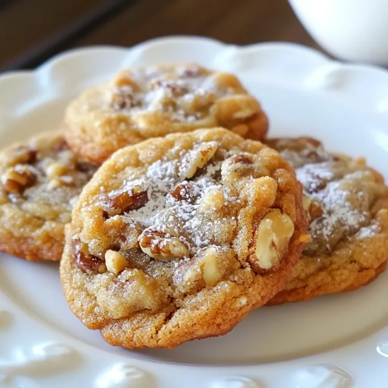 - 1 cup unsalted butter, softened - 1 cup granulated sugar - 1 cup packed brown sugar - 2 large eggs, at room temperature - 1 teaspoon pure vanilla extract - 3 cups all-purpose flour - 1 teaspoon baking powder - 1 teaspoon baking soda - 1/2 teaspoon salt - 1 tablespoon ground cinnamon - 1 cup sour cream These ingredients form the base of the cookies. The butter gives them a rich flavor. The sugars add sweetness and moisture. Eggs help bind the mix together, while the flour provides structure. Baking powder and soda help the cookies rise. Salt and cinnamon enhance the taste. Lastly, sour cream makes them soft and fluffy. - 1/2 cup chopped pecans or walnuts - 1/2 cup mini chocolate chips - Optional topping: 1/4 cup powdered sugar These mix-ins add fun textures and flavors. Nuts give a nice crunch, while chocolate chips add sweetness. You can pick one or use both! A dusting of powdered sugar on top makes the cookies look fancy and adds a sweet touch. - Large mixing bowl - Electric mixer - Separate bowl for dry ingredients - Cookie scoop or tablespoon - Baking sheets - Parchment paper Having the right tools makes baking easier. A large bowl is great for mixing all the wet ingredients. An electric mixer saves time and makes the butter light and fluffy. A separate bowl helps combine the dry mix evenly. Use a cookie scoop or spoon to form even cookies. Finally, line your sheets with parchment to keep them from sticking. {{ingredient_image_2}} Start by setting your oven to 350°F (175°C). This is the perfect baking temperature. While it heats, line your baking sheets with parchment paper. This step helps prevent your cookies from sticking. It also makes cleanup easier. You want to have everything ready before you start mixing. In a big bowl, add 1 cup of soft butter, 1 cup of granulated sugar, and 1 cup of brown sugar. Use an electric mixer to beat them on medium speed. Mix until the blend is light and fluffy. Next, add 2 large eggs one at a time. After each egg, mix well. Then, pour in 1 teaspoon of pure vanilla extract and stir until smooth. In a separate bowl, whisk together 3 cups of all-purpose flour, 1 teaspoon of baking powder, 1 teaspoon of baking soda, 1/2 teaspoon of salt, and 1 tablespoon of ground cinnamon. This helps mix the dry ingredients evenly. Slowly add the dry mix to the butter blend, alternating with 1 cup of sour cream. Start with the dry mix, then the sour cream. Keep mixing until just combined. Be careful not to overmix. This keeps your cookies soft. If you want some crunch, fold in 1/2 cup of chopped pecans or walnuts. For a sweet touch, add 1/2 cup of mini chocolate chips. Mix gently to avoid breaking the nuts or chips. Using a cookie scoop or a tablespoon, drop rounded balls of dough onto the prepared sheets. Make sure to leave about 2 inches of space between each ball. This allows the cookies to spread while baking. Bake the cookies for 12 to 15 minutes. You want the edges to look lightly golden, while the centers should be soft. Once done, take them out of the oven and let them cool on the sheets for about 5 minutes. This helps them firm up. After that, transfer the cookies to a wire rack to cool completely. If you like, dust the cooled cookies with 1/4 cup of powdered sugar for a sweet finish. To get a soft and chewy cookie, it is key to not overmix. Overmixing can make the cookies tough. Mix the dough until it just comes together. Make sure your butter is soft but not melted. This helps in creating a fluffy texture. When you scoop the dough, try using a cookie scoop for even sizes. This makes sure all cookies bake evenly. You can swap some ingredients if needed. If you don’t have sour cream, plain yogurt works well. Greek yogurt is also a great choice. For baking powder, you can use baking soda but adjust the amount. If you want a lighter cookie, use half whole wheat flour and half all-purpose flour. This gives a nice flavor and texture too. Once your cookies cool, store them in an airtight container. This keeps them fresh for up to a week. If you want to freeze them, place them in a single layer on a tray. Freeze until solid, then put them in a zip-top bag. To reheat, pop them in the microwave for 10-15 seconds. This makes them warm and soft again. Enjoy your cookies with a cup of coffee for the full Gilmore Girls experience! Pro Tips Room Temperature Ingredients: Ensure your butter and eggs are at room temperature before starting. This helps them blend more easily, resulting in a smoother dough. Don’t Overmix: When combining the wet and dry ingredients, mix until just combined. Overmixing can lead to dense cookies instead of light and fluffy ones. Adjust Baking Time: Keep an eye on your cookies as they bake. If you prefer a softer center, pull them out of the oven when the edges are golden but the centers look slightly underbaked. Flavor Variations: Feel free to experiment with different mix-ins such as dried fruits, white chocolate chips, or spices like nutmeg for a unique twist on these cookies. {{image_4}} To make gluten-free coffee cake cookies, swap regular flour for gluten-free flour. Use a blend that works for baking, like a 1:1 mix. You may need to add a bit of xanthan gum for better texture. This will help the cookies hold their shape and stay chewy. Follow the same steps in the recipe, and enjoy a tasty treat that fits your diet. For a vegan twist, replace the eggs with flax eggs. Mix one tablespoon of ground flaxseed with three tablespoons of water. Let it sit for five minutes to thicken. Instead of butter, use vegan butter or coconut oil. Substitute sour cream with unsweetened applesauce or a plant-based yogurt. These swaps keep the cookies moist and delicious while being kind to animals. For unique flavors, consider adding spices or extracts. A teaspoon of nutmeg or cardamom can elevate the taste. You can also try different extracts like almond or maple instead of vanilla. If you like a little extra sweetness, mix in some cocoa powder or espresso powder. These small changes can turn your cookies into a new favorite every time you bake! To keep your Gilmore Girls Coffee Cake Cookies fresh, store them in an airtight container. This helps maintain their soft texture and flavor. You can also add a slice of bread to the container. The bread keeps the cookies moist, so they stay tasty longer. Place the cookies in a single layer to avoid crushing them. If you have many cookies, use parchment paper between layers. You can freeze these cookies for later enjoyment. After baking, let them cool completely. Then, wrap each cookie in plastic wrap and place them in a freezer bag. This way, they won’t stick together. When you want to eat them, take out the desired amount. Let them thaw at room temperature or heat them in the microwave for a few seconds. They taste almost fresh-baked! Gilmore Girls Coffee Cake Cookies can last about 1 week at room temperature. If stored well in an airtight container, they remain soft and delicious. In the fridge, they can last up to 2 weeks. If you freeze them, they stay good for about 3 months. Just remember to label your freezer bags with the date! You can tell the cookies are done when the edges are golden brown. The centers should look soft and slightly underbaked. This gives them a chewy texture. Keep an eye on them during the last few minutes. Every oven bakes a bit differently. A good rule of thumb is to check at 12 minutes. If they look right, take them out! Yes, you can! Almonds or hazelnuts work well too. Just chop them up like the pecans or walnuts. If you want a nut-free version, feel free to skip them altogether. The cookies will still taste great. Finding these cookies in stores can be tricky. Some local bakeries might have them. You can also check online. Websites like Etsy or specialty food stores may offer them. Making them at home is fun and lets you control the taste! These cookies go great with coffee or tea. A nice latte adds a creamy touch. If you prefer something cold, try a glass of milk. The choices are endless! Just pick what you love most. This blog covers everything about Gilmore Girls Coffee Cake Cookies. We discussed key ingredients, tools, and step-by-step baking instructions. I shared tips for perfect cookies and offered variations, including gluten-free and vegan options. Remember, storing cookies well keeps them fresh longer. I hope you feel inspired to bake. Enjoy the yummy outcomes with friends and family. Happy baking!