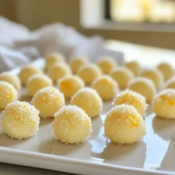 - 8 oz cream cheese, softened to room temperature - 1/4 cup unsalted butter, softened - 4 cups powdered sugar, sifted - 1 tablespoon fresh orange zest - 2 tablespoons freshly squeezed orange juice - 1/2 teaspoon pure vanilla extract - 1/2 teaspoon fine sea salt - Yellow and orange food coloring (optional, for visual appeal) - Granulated sugar, for coating To make Orange Cream Cheese Mints, start with some basic ingredients. Cream cheese and unsalted butter create a rich base. The cream cheese should be soft, which helps blend it well. You will also need powdered sugar to sweeten the mix. Sifting it first keeps the mints smooth. Next, add fresh orange zest and juice for a bright, citrus flavor. These ingredients give the mints their unique taste. Don&rsquo;t forget the pure vanilla extract! It adds depth to the flavors. The fine sea salt balances the sweetness. If you want to make the mints look fun, consider using yellow and orange food coloring. It&rsquo;s optional but can make your treats pop. Lastly, granulated sugar is used to coat the mints, adding a nice crunch. These ingredients come together to create a simple yet delightful treat. Enjoy the process of mixing and creating these sweet mints! {{ingredient_image_2}} - Start by mixing the cream cheese and butter. In a large bowl, beat them on medium speed for 2-3 minutes. This makes the mixture smooth. - Next, add the powdered sugar. Do this slowly to avoid a sugar cloud. Mix on low speed until it's fully blended. - Now, stir in the orange zest, orange juice, vanilla extract, and sea salt. Keep mixing until it&rsquo;s smooth and well combined. - If you want color, add a few drops of yellow and orange food coloring. Blend until you reach your desired shade. - Cover the bowl with plastic wrap. Chill the mixture in the fridge for 30 minutes. This helps it firm up. - Once chilled, scoop out small portions using a teaspoon. Roll each piece into a ball with your hands. - Roll each ball in granulated sugar until they are fully coated. Place them on a baking sheet lined with parchment paper. - Use a fork or your fingers to gently press down each mint. This flattens them into a nice shape. - Put the flattened mints back in the fridge. Chill them for at least 1 hour before serving. This step helps them set well. - Room temperature ingredients: Start with cream cheese and butter at room temp. This helps them mix well and become creamy. Cold ingredients can make your mints lumpy. - Avoiding powdered sugar mess: When adding powdered sugar, mix on low speed. This will keep the sugar from puffing up and making a mess. - Adjusting sweetness and zest: Taste the mixture as you mix. If you want more flavor, add more orange zest or juice. You can also reduce the sugar if it&rsquo;s too sweet. - Achieving the right consistency: The mixture should be soft but not sticky. If it&rsquo;s too runny, add a bit more powdered sugar until you get the right texture. - Creative serving suggestions: Serve the mints in a pretty candy dish or on a colorful platter. This makes them look festive and fun. - Garnishing for visual appeal: Add a sprinkle of fresh orange zest or a few mint leaves on top. This gives a nice pop of color and makes your mints even more inviting. Pro Tips Chill for Better Handling: Allowing the mixture to chill for 30 minutes not only firms it up but also makes it easier to roll into perfect balls without sticking to your hands. Customize Your Color: Feel free to adjust the amount of food coloring to match your occasion. A vibrant hue can make your mints more visually appealing! Perfect Sugar Coating: For an even sugar coating, consider rolling the mints in sugar multiple times or using superfine sugar for a smoother finish. Creative Shapes: Instead of forming traditional balls, use cookie cutters to create fun shapes for special occasions, adding a personal touch to your treats! {{image_4}} You can change the flavor of your Orange Cream Cheese Mints in fun ways. Try using lemon or lime zest instead of orange. These citrus swaps bring a bright taste to your mints. You can also mix flavors. A blend of orange and lemon zest creates a unique twist. For a different scent, add mint or almond extract. These extracts can give your mints a fresh vibe. A drop or two is all you need for a boost. For those on a vegan diet, you can make these mints using plant-based cream cheese. This swap keeps the taste while fitting your needs. Look for a brand that works well in desserts. You can also make them gluten-free. Use cornstarch instead of powdered sugar to help your mints hold together. This change keeps the texture right while making the treat safe for everyone. Enjoy your mints knowing they fit your diet! To keep your Orange Cream Cheese Mints fresh, chill them well. After making the mints, place them in the fridge for at least an hour. This helps them firm up nicely. Once they are set, store them in an airtight container. I recommend using a container that seals tightly. This keeps moisture out and preserves the mints' flavor. You can store the mints in the fridge for up to two weeks. After that, they may start to lose their taste and texture. Signs of spoilage include an off smell, discoloration, or a change in texture. If you notice any of these, it&rsquo;s best to discard them. Always trust your senses when checking food freshness! Can I freeze Orange Cream Cheese Mints? Yes, you can freeze these mints. Place them in an airtight container. They will stay fresh for up to three months. Just let them thaw in the fridge before you eat them. What can I use instead of cream cheese? You can use a plant-based cream cheese if you want a dairy-free option. Neufch&acirc;tel cheese works well too. It has a similar taste and texture to cream cheese. How do I make them less sweet? To make the mints less sweet, reduce the powdered sugar. Start by cutting it down to three cups. You can also add more orange zest or juice for a bolder flavor. Are there store-bought options available? Yes, some stores sell similar cream cheese mints. Check your local candy aisle or specialty shops. They may not taste as fresh, but they are convenient. How can I customize the flavor? You can add different extracts, like mint or lemon. Try mixing in other citrus zest for a twist. Experimenting makes it fun and unique! In this blog post, we explored how to make tasty Orange Cream Cheese Mints. We covered what ingredients you need, like cream cheese, butter, and flavorings. You learned a simple step-by-step method to mix, shape, and chill your mints. We shared tips for improving taste and ideas for serving. Plus, we looked at flavor variations and storage tips to keep them fresh. With these insights, you can create mints that impress everyone. Enjoy making your sweet treats!