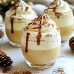 For a rich and creamy Eggnog Brandy Alexander, you need: - 2 cups of eggnog (store-bought or homemade) - 1/2 cup of heavy cream - 1 teaspoon of pure vanilla extract - 1/2 teaspoon of ground nutmeg - A pinch of ground cinnamon - 2 tablespoons of rich chocolate syrup - Ice cubes (optional, for a chilled version) - Whipped cream (for a delightful topping) - Cocoa powder (for garnish) These ingredients blend together to create a smooth and festive drink. Eggnog is the star, giving flavor and creaminess. Heavy cream adds to the richness, while vanilla brings warmth. You can make the drink your own with some optional ingredients: - A splash of bourbon or rum for an adult twist - Different flavored syrups like caramel or peppermint - A sprinkle of chocolate shavings for extra texture Feel free to mix and match these options! They can add unique flavors that fit your taste. Personalizing your drink makes it special for every occasion. To whip up this festive treat, gather these tools: - A spacious mixing bowl - A whisk or electric mixer - A cocktail shaker (if you want it chilled) - Serving glasses - A spoon for garnishing Having the right tools makes the process easy and fun. You&rsquo;ll enjoy creating this creamy delight with simple equipment at home. {{ingredient_image_2}} First, gather your ingredients. You need 2 cups of eggnog, 1/2 cup of heavy cream, and some spices. In a big bowl, mix the eggnog, heavy cream, 1 teaspoon of vanilla extract, 1/2 teaspoon of ground nutmeg, and a pinch of ground cinnamon. Use a whisk and stir well. It should be frothy and smooth. This mix is where all the magic starts. If you want a cold drink, grab a cocktail shaker. Fill it with ice cubes. Pour your eggnog mixture over the ice. Close the shaker tightly. Shake gently for about 30 seconds. This makes your drink cool and refreshing. Now comes the fun part&mdash;garnishing! Take your serving glasses and drizzle chocolate syrup on the inside. This creates a pretty swirl. Next, slowly pour the eggnog mixture into each glass. Leave space at the top for whipped cream. Finally, add a generous dollop of whipped cream on each drink. For a finishing touch, sprinkle cocoa powder on top. This makes your Eggnog Brandy Alexander look festive and inviting. Enjoy every sip! To get that creamy texture, use fresh eggnog. Whisk it well with heavy cream, vanilla, nutmeg, and cinnamon. This mix should feel smooth and light. If you want a chilled drink, shake it with ice. This will cool it down and give it a nice froth. For a great look, drizzle chocolate syrup inside your glasses. This adds a fun swirl and makes it pretty. Pour the eggnog mixture in slowly to keep the layers nice. Top it with whipped cream and a sprinkle of cocoa powder for that festive feel. Serve right away to keep it fresh and fun. Avoid using old eggnog. It can ruin the taste and texture. Don&rsquo;t skip the whisking step; it helps mix everything well. If you want a chilled drink, don&rsquo;t shake too hard. Too much shaking can make it too watery. Also, remember to leave space for whipped cream on top! Pro Tips Chill Your Ingredients: For an extra refreshing eggnog, chill your eggnog and heavy cream beforehand. This will enhance the creamy texture and keep your drink cool longer. Experiment with Flavors: Don&rsquo;t hesitate to add other flavorings such as almond extract or a hint of peppermint for a unique twist on traditional eggnog. Whipped Cream Alternatives: Try using flavored whipped cream or even coconut whipped cream for a dairy-free option that complements the flavors beautifully. Presentation Matters: Garnish with a cinnamon stick or chocolate shavings for an elegant touch that enhances both the look and flavor of your creamy delight. {{image_4}} If you want to add a kick to your drink, consider using brandy or bourbon. These spirits enhance the creamy texture and add depth to the flavor. Start with 1 to 2 ounces per serving. You can mix them into the eggnog before adding cream. If you enjoy a sweeter drink, try adding a splash of chocolate liqueur. It pairs well with the nutmeg and cinnamon. For a non-dairy version, you can use almond milk or coconut milk. These options create a lighter drink while still being creamy. Look for non-dairy eggnog in stores if you want a quick choice. You can also make your own by blending non-dairy milk with spices and sweeteners. This way, everyone can enjoy eggnog, no matter their diet. To make your Eggnog Brandy Alexander special, add seasonal flavors. You can incorporate peppermint extract for a refreshing twist. Just a few drops will do! Another great option is pumpkin spice, which brings warmth to the drink. You can also try adding a splash of coffee liqueur for a mocha flavor. These add-ins make each glass feel festive and unique. Store any leftover eggnog in a clean, airtight container. Place it in the fridge right away. This helps keep it fresh and tasty. Make sure to use it within three days for the best flavor. If you see any changes in color or smell, it's best to toss it out. If you want to warm up your eggnog, do it gently. Pour it into a pot and heat it on low. Stir often to avoid burning. Heat it until it's warm but not boiling. If you like it cold, serve it straight from the fridge over ice. Most ingredients in this eggnog recipe have a good shelf life. - Eggnog: Store-bought eggnog lasts about 7 days after opening. - Heavy cream: It can last up to 2 weeks in the fridge. - Vanilla extract: This can last indefinitely if stored well. - Ground spices: They keep well for about 1-3 years when stored in a cool, dark place. Be sure to check the expiration dates on your ingredients before using them. Traditional eggnog is creamy and spiced, made with milk, sugar, and eggs. It often uses rum or bourbon. Eggnog Brandy Alexander adds chocolate and cream for richness. This drink has a sweeter taste. The chocolate syrup gives it a unique twist. The combination of flavors makes it a festive treat. Yes, you can prepare the eggnog mixture ahead of time. Mix the eggnog, heavy cream, vanilla, nutmeg, and cinnamon. Store it in the fridge for up to two days. When you are ready to serve, shake it with ice for a chilled drink. Finish it with whipped cream and cocoa powder just before serving. You can try many garnishes to enhance your drink. Here are a few ideas: - Grated chocolate for a rich touch - Crushed candy canes for a minty twist - Cinnamon sticks for a warm spice - A sprinkle of nutmeg for extra flavor These garnishes can make your drink look festive and fun! In this article, we explored everything about Eggnog Brandy Alexander. We reviewed key ingredients, tools, and step-by-step instructions to make this holiday drink. I shared tips for perfecting your texture and serving style, along with common mistakes to avoid. We also discussed variations, storage, and answered frequently asked questions. Enjoy making this drink your own. With some creativity, it can become a holiday favorite. Every sip will remind you of joy and celebration.