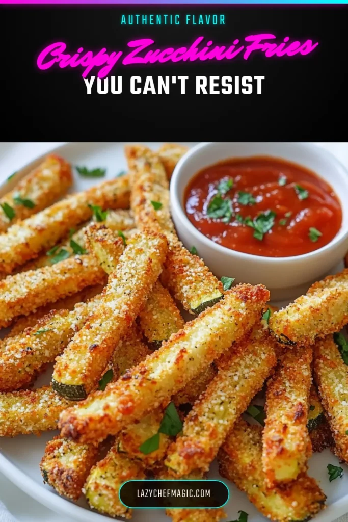 Discover the ultimate Crispy Parmesan Zucchini Fries, your new favorite healthy zucchini snack! This Parmesan zucchini recipe features baked zucchini fries coated in panko for extra crunch. Perfect as a side or a guilt-free treat, these crispy zucchini fries are easy to make and deliciously satisfying. Don&rsquo;t miss out&mdash;save this recipe and enjoy a healthier snacking option today! #CrispyZucchiniFries #ParmesanZucchiniRecipe #HealthyZucchiniSnacks #PankoZucchiniFries