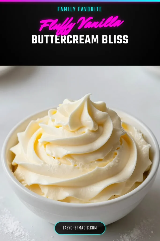 Indulge in this heavenly vanilla buttercream frosting that's perfect for all your baking needs! This easy frosting recipe takes just 10 minutes to make and will elevate your cupcakes with a delightful, fluffy texture. Discover creative cupcakes frosting ideas using this homemade buttercream frosting that's sure to impress. Learn how to make buttercream frosting that's not only delicious but also customizable. Save this recipe for a sweet treat! #VanillaFrosting #CupcakeIdeas #Baking #ButtercreamFrosting