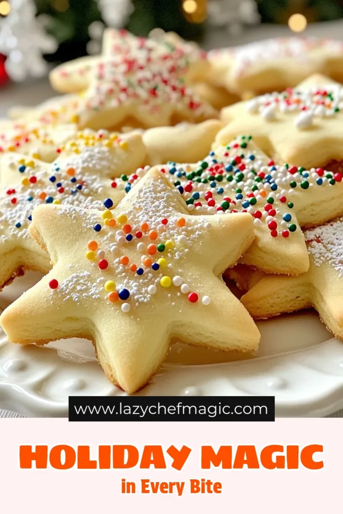 Bake delicious Christmas sugar cookies with this classic sugar cookies recipe! These soft sugar cookies are perfect for holiday gatherings and can be decorated with festive cookie decoration for a delightful touch. In just 30 minutes, you'll have 24 scrumptious cookies ready to share. Make this holiday season special with these easy holiday cookie recipes. Click to discover the full recipe! #ChristmasCookies #CookieDecorating #BakingRecipes #HolidayBaking