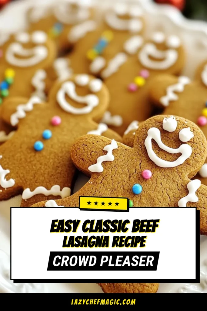 Bake delightful chewy gingerbread man cookies with this easy holiday cookie recipe perfect for festive baking! Experience the joy of making homemade gingerbread cookies that are both soft and delicious. Follow our tips for gingerbread cookie decorating and let your creativity shine. Ideal for sharing with family and friends, these cookies make the perfect addition to any holiday gathering. Save this recipe for your next baking adventure! #GingerbreadCookies #HolidayBaking #FestiveTreats #CookieDecorating