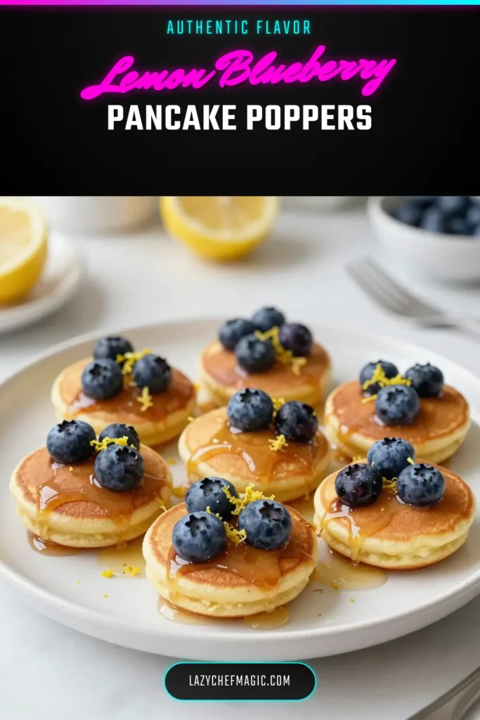 Discover the joy of Blueberry Lemon Pancake Bites with this easy mini pancake bites recipe. Packed with fresh blueberries and zesty lemon, these delightful breakfast muffin bites are perfect for a quick morning treat. In just 30 minutes, you can whip up these fluffy, flavorful bites everyone will love. Grab the recipe and make your mornings brighter! Save this delicious Lemon Pancake Bites idea for later! #BlueberryLemonPancakeBites #EasyBlueberryPancakes #BreakfastMuffinRecipe #LemonPancakeBites