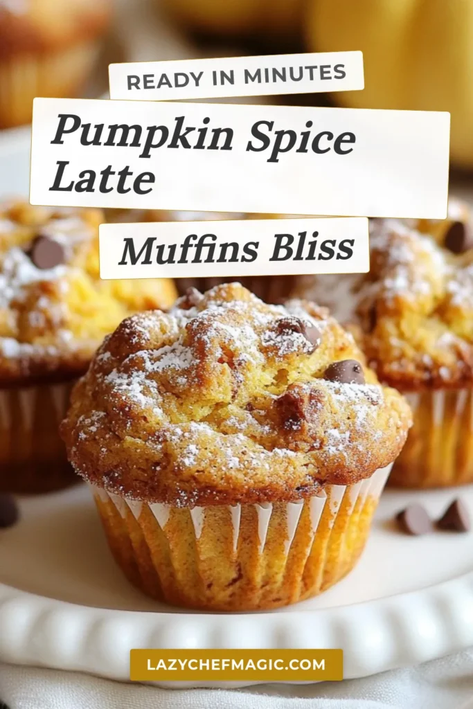 Indulge in the warm, comforting flavors of fall with these delicious pumpkin spice latte muffins! This easy pumpkin muffins recipe combines the rich taste of pumpkin puree and coffee-infused muffins for a delightful treat. Perfect for fall baking recipes, these easy pumpkin spice muffins will fill your kitchen with amazing aromas. Don&rsquo;t miss out&mdash;try this recipe today and save it for your baking collection! #PumpkinSpiceLatteMuffins #FallBaking #EasyPumpkinMuffins #CoffeeInfusedMuffins