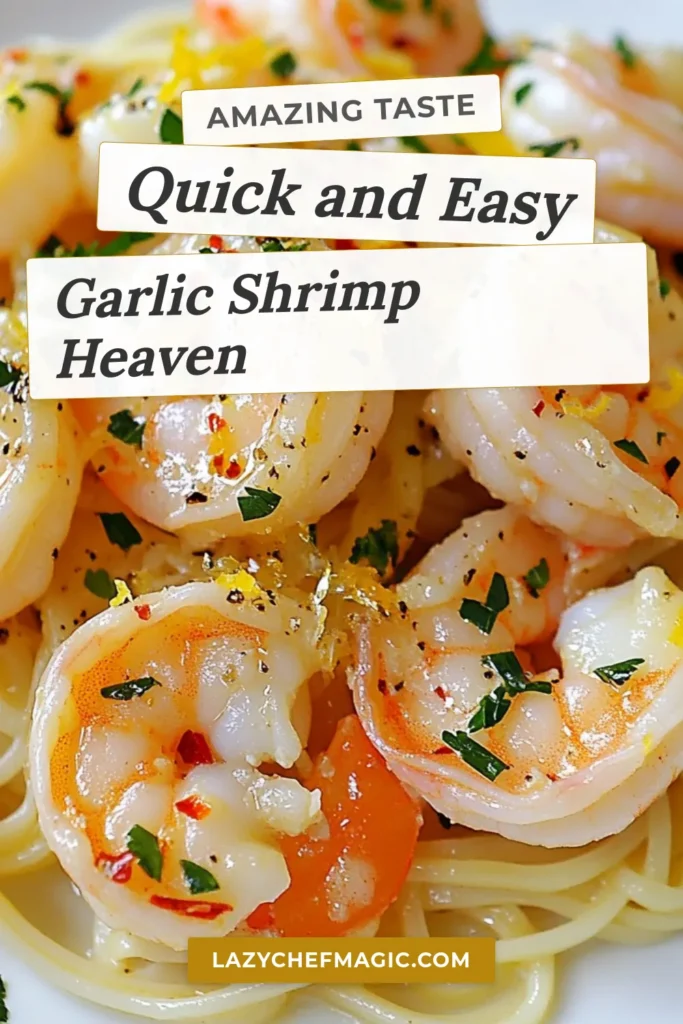 Savor the deliciousness of Minute Garlic Shrimp Scampi, a quick shrimp recipe that's perfect for busy nights! This easy shrimp pasta combines succulent shrimp with zesty lemon and aromatic garlic for a delightful dish. Serve it over linguine for a comforting meal everyone will love. Ready in just 15 minutes, it's ideal for quick weeknight dinners. Try this shrimp scampi linguine tonight! Save and share! #GarlicShrimpScampi #QuickShrimpRecipe #EasyShrimpPasta #LemonGarlicShrimp
