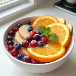 - 4 cups cranberry juice - 4 cups apple juice - 2 cups sparkling water (chilled) - 1 cup freshly squeezed orange juice - 1/2 cup simple syrup - 1 teaspoon pure vanilla extract - 1 cup fresh blueberries - 1 cup fresh cranberries - 1 medium orange, sliced - 1 medium apple, sliced - Fresh mint leaves (for garnish) To create the Midnight Frost Christmas Punch, gather your ingredients first. You need a mix of juices and fresh fruits. The cranberry juice gives a tart flavor. The apple juice adds sweetness, while the orange juice offers a bright citrus note. You will also use simple syrup to sweeten the drink. Adjusting the syrup amount lets you control the sweetness. A dash of vanilla extract adds depth to the flavor. Fresh blueberries and cranberries not only taste great but also make the punch look festive. You can use sliced oranges and apples for added color and taste. Finally, mint leaves make a lovely garnish. They add a fresh scent to the punch. Now that you have the ingredients, you are ready to make a delightful drink that will impress your guests. {{ingredient_image_2}} In a large punch bowl, start by combining the juices. Pour in the 4 cups of cranberry juice, 4 cups of apple juice, and 1 cup of freshly squeezed orange juice. Stir well to mix them evenly. This blend forms the punch's fruity base. Next, add 1/2 cup of simple syrup to sweeten the mix. If you like it sweeter, you can add more syrup later. Finally, stir in 1 teaspoon of pure vanilla extract for a warm, cozy flavor that ties everything together. Now it's time to make this punch pop with color! Carefully fold in 1 cup of fresh blueberries and 1 cup of fresh cranberries. These fruits not only look great but also add a burst of flavor. Just before serving, introduce 2 cups of chilled sparkling water to the mix. Pour it in slowly to keep the fizz. Gently stir to combine the ingredients while keeping that bubbly texture. Chilling the mixture is key for the best taste. Let the punch sit in the fridge for at least 1 hour. This helps the flavors blend nicely. When you're ready to serve, fill each glass with ice. Ladle the fragrant punch over the ice, filling each glass to the brim. For a festive touch, add a garnish of fresh mint leaves on top. You can also decorate the punch bowl with sliced orange rounds and apple wedges for extra flair. Enjoy this refreshing drink with friends and family! You can adjust the sweetness of your punch with simple syrup. Start with the 1/2 cup in the recipe. After mixing, taste it. If you want it sweeter, add more syrup, a little at a time. You can also use other sweeteners, like honey or agave. These offer different flavors and can change the punch's taste too. To make your punch even better, try adding spices or herbs. A pinch of cinnamon or a sprig of rosemary can add warmth and depth. If you want a kick, think about infusing your punch with alcohol. Vodka or rum work well. Just add 1 to 2 cups, depending on your taste. Serving your punch in festive glassware makes it special. Use clear glasses to show off the vibrant colors. You can even rim the glasses with sugar for a fun touch. Add themed decorations, like small ornaments or twinkling lights around the punch bowl. These little details can create a festive atmosphere everyone will love. Pro Tips Chill Your Ingredients: For the best flavor and refreshing experience, ensure all juices and sparkling water are chilled before mixing. This will enhance the punch's crispness. Adjust Sweetness: Taste your punch before serving and adjust the sweetness to your liking by adding more simple syrup or a splash of juice. This ensures it meets your guests' preferences. Add Seasonal Fruits: Enhance the punch by adding other seasonal fruits like pomegranate seeds or sliced strawberries. This not only adds flavor but also boosts the visual appeal. Make Ahead: Prepare the juice mixture a day in advance and store it in the fridge. Just add the sparkling water and garnishes before serving for a quick and easy presentation. {{image_4}} You can change the flavor of Midnight Frost Christmas Punch by using different juices. Try pineapple or pomegranate juice for a unique twist. Both juices bring bright, fruity notes that enhance the drink. You can also substitute seasonal fruits. Think about adding fresh peaches in summer or ripe pears in fall. These fruits add flavor and a beautiful look to your punch. For a bubbly touch, swap out the sparkling water with sparkling cider or lemonade. Both options add a fun fizz and sweetness. If you want a bit more flair, infuse your punch with flavored sparkling beverages. Ginger ale or lemon-lime soda can add zest. Just remember to add the sparkling component right before serving. This keeps the fizz intact and the drink refreshing. If you want a spirited version of this punch, adding vodka or rum can be a great choice. For vodka, 1 to 2 cups will give you a nice kick without overpowering the flavors. Rum can add warmth and depth. Use about 1 cup for a balanced taste. Always stir the alcohol into the juice mixture before adding the sparkling water. This ensures even distribution for every sip. To store leftover Midnight Frost Christmas Punch, keep it in a sealed container. This helps keep the punch fresh and tasty. Make sure to consume it within three days for the best flavor. If it&rsquo;s been out at room temperature for more than two hours, it&rsquo;s safer to toss it. Always check for off smells or changes in color before drinking. You can prepare this punch up to two days in advance. To keep it fresh, store the juice mix without the sparkling water. Add the sparkling water just before serving. This way, you&rsquo;ll have that nice fizz. If you want to add fruits, slice them just before serving to keep them fresh and bright. You can easily make this punch non-alcoholic by skipping any spirits. The base of this punch is already delicious with juices and sparkling water. You just need to follow the recipe as is. You will still have the great taste and the fun fizz! Yes, you can prepare the punch the night before. Just mix all the juices and simple syrup. Add the fresh fruits and sparkling water right before serving. This keeps the fizz fresh and bubbly. You can use many alternatives for garnish. Try using slices of lemon or lime for a citrus twist. Pomegranate seeds add a nice color and flavor too. Fresh basil leaves can also give a unique taste. To scale the recipe, simply multiply each ingredient. If you want to serve 20 people, double all the ingredients. Use a larger punch bowl to hold the extra volume. Keep the same steps to ensure a tasty punch. Yes, you can freeze leftover punch! Just pour it into an ice cube tray. This makes great punch ice cubes for future drinks. When you want a cold drink, just pop them out and add to your glass. You learned how to make a tasty Midnight Frost Christmas Punch. We covered the ingredients, step-by-step instructions, and clever tips. I shared ways to customize the drink and tasty alternatives. Finally, we talked about how to store leftovers and answered your questions. Now, it&rsquo;s time to enjoy this festive drink at your next gathering. Get creative, have fun, and impress your guests with your punch-making skills!