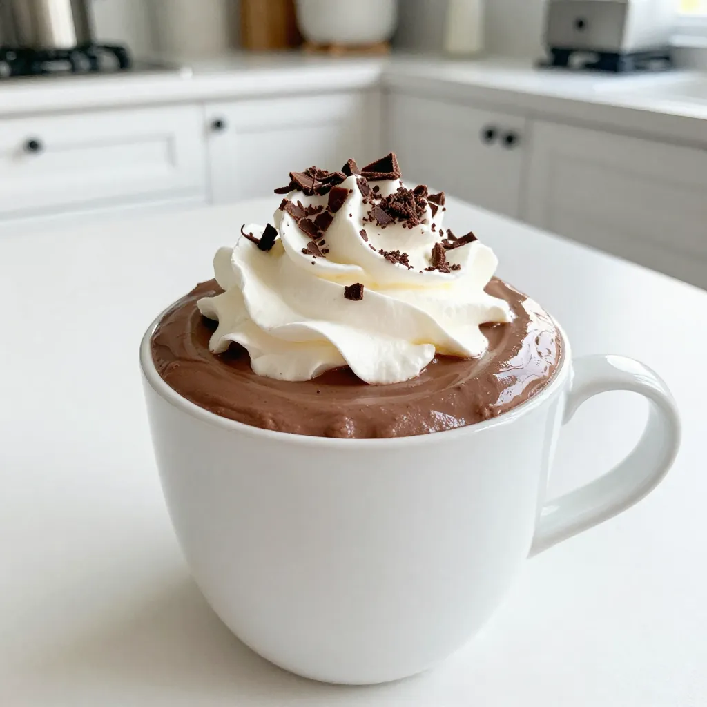 Crock Pot hot chocolate is a simple treat. You need just a few key ingredients to create this creamy delight. Here’s what you will need: - 4 cups whole milk - 1 cup heavy cream - 1 cup semi-sweet chocolate chips - 1/2 cup sweetened condensed milk - 1/4 cup unsweetened cocoa powder - 1 teaspoon vanilla extract - A pinch of sea salt - Garnishes (whipped cream and chocolate shavings) Each ingredient plays an important role. The whole milk and heavy cream give the drink its creamy texture. The semi-sweet chocolate chips add rich flavor and sweetness. Sweetened condensed milk brings extra creaminess and sweetness, while the cocoa powder deepens the chocolate flavor. The vanilla extract adds warmth, and sea salt enhances all the flavors. When you finish, don’t forget the garnishes! Whipped cream and chocolate shavings make the drink look fancy and taste even better. By using these ingredients, you will create a hot chocolate that is rich and satisfying. It’s perfect for cozy nights or gatherings with friends. {{ingredient_image_2}} 1. Start by pouring 4 cups of whole milk into your crock pot. 2. Next, add in 1 cup of heavy cream. 3. Now, toss in 1 cup of semi-sweet chocolate chips. 4. Add 1/2 cup of sweetened condensed milk for extra creaminess. 5. Stir in 1/4 cup of unsweetened cocoa powder and 1 teaspoon of vanilla extract. 6. Finally, sprinkle in a pinch of sea salt. Mix gently to combine all the ingredients. 7. Set your crock pot to low heat. Cover it with the lid. 8. Cook for about 2 to 3 hours. Stir occasionally to keep the chocolate from sticking. 1. Once the chocolate is melted, stir well to make it smooth. 2. Taste your hot chocolate. If it needs more sweetness, add more sweetened condensed milk or sugar. 3. When ready to serve, ladle hot chocolate into mugs. 4. Top each mug with fluffy whipped cream. 5. Add a sprinkle of chocolate shavings for a fun touch. This rich and creamy hot chocolate will warm your heart! To make the best Crock Pot hot chocolate, ensure even melting of the chocolate chips. Add all the chocolate chips at once. Stir them gently into the milk and cream mixture. This helps them melt evenly. Stirring during cooking is very important. Stir every 30 minutes while it cooks. This prevents the chocolate from sticking to the bottom and burning. It also keeps the mixture smooth. A quick stir helps blend the flavors well too. Get creative with your presentation! Use colorful mugs or fun cups for a festive touch. Drizzle chocolate syrup on top of the whipped cream for added flair. For a special treat, serve with sweet snacks. Cookies or marshmallows make great companions. You can even add a sprinkle of cinnamon or nutmeg on top for a warm spice kick. Enjoy every sip! Pro Tips Use Quality Chocolate: The better the chocolate, the richer your hot chocolate will be. Opt for high-quality semi-sweet chocolate chips for the best flavor. Adjust Sweetness: Taste your hot chocolate as it cooks! You can always add more sweetened condensed milk or sugar according to your taste preferences. Mix Up the Milk: For a lighter version, consider using 2% milk instead of whole milk. You can also try almond or oat milk for a dairy-free option. Garnish Creatively: Enhance presentation by adding flavored whipped cream or a sprinkle of cinnamon and nutmeg on top for an extra layer of flavor. {{image_4}} You can easily change the flavor of your hot chocolate. One fun way is to add peppermint extract. Just a teaspoon gives it a minty twist. This is perfect for winter nights or holiday gatherings. You can also try different types of chocolate. Swap semi-sweet chips for dark or white chocolate. Each option brings a unique taste. Dark chocolate is rich and bold, while white chocolate is sweet and creamy. If you want vegan hot chocolate, use plant-based milk. Almond, soy, or oat milk works great. Choose vegan chocolate chips to keep it dairy-free. For a sugar-free version, you can substitute sweetened condensed milk with a sugar-free alternative. Use a sugar substitute like stevia or monk fruit. These swaps make it easier for everyone to enjoy a warm cup of hot chocolate. After enjoying your Crock Pot hot chocolate, store any leftovers in the fridge. Use an airtight container for best results. Make sure the hot chocolate is cool before sealing it. It can stay fresh for 3 to 5 days. To reheat your hot chocolate, pour it into a pot over low heat. Stir gently as it warms up. This keeps the texture smooth and creamy. If it seems thick, add a splash of milk or cream while heating. You can freeze hot chocolate for later use. Pour cooled hot chocolate into freezer-safe containers. Leave some space at the top, as it will expand when frozen. It can last up to 3 months in the freezer. To thaw, place the container in the fridge overnight. When ready to enjoy, reheat it on the stove. Stir often to mix any separated ingredients. If needed, adjust the texture with a little extra milk or cream. How long can Crock Pot Hot Chocolate sit? Crock Pot Hot Chocolate can sit for about two hours on warm. This keeps it hot and ready to serve. If you need it to stay warm longer, you can keep it on low heat. Just remember to stir it occasionally to keep it smooth. Can I use non-dairy milk? Yes, you can use non-dairy milk! Almond, soy, or oat milk work well. Just make sure to pick a milk that has a nice flavor. Some non-dairy milks can be thinner, so keep that in mind. You may want to adjust the other ingredients to keep it creamy. What can I add for extra flavor? You can add many tasty things! A splash of peppermint extract gives a festive twist. You can also try adding a sprinkle of cinnamon or nutmeg. For a richer taste, use dark chocolate chips instead of semi-sweet. What to do if the hot chocolate is too thick? If your hot chocolate is too thick, you can add more milk or cream. Start with half a cup and stir well. Keep adding until you get the right texture. This helps to keep it creamy and drinkable. How to fix if it tastes too bland? If your hot chocolate tastes bland, try adding more sweetened condensed milk. You can also add a pinch of salt to enhance the flavors. If needed, a little vanilla extract can boost the taste even more. Taste as you go! This guide has covered all you need for the best Crock Pot hot chocolate. From ingredients to storage tips, you can now make a delicious treat. Remember to adjust flavors to fit your taste. Use creative ideas for serving and enjoy the process. You can even make it vegan or sugar-free. Keep experimenting with different toppings. Most of all, share this warm delight with friends and family. Enjoy cozy moments together!