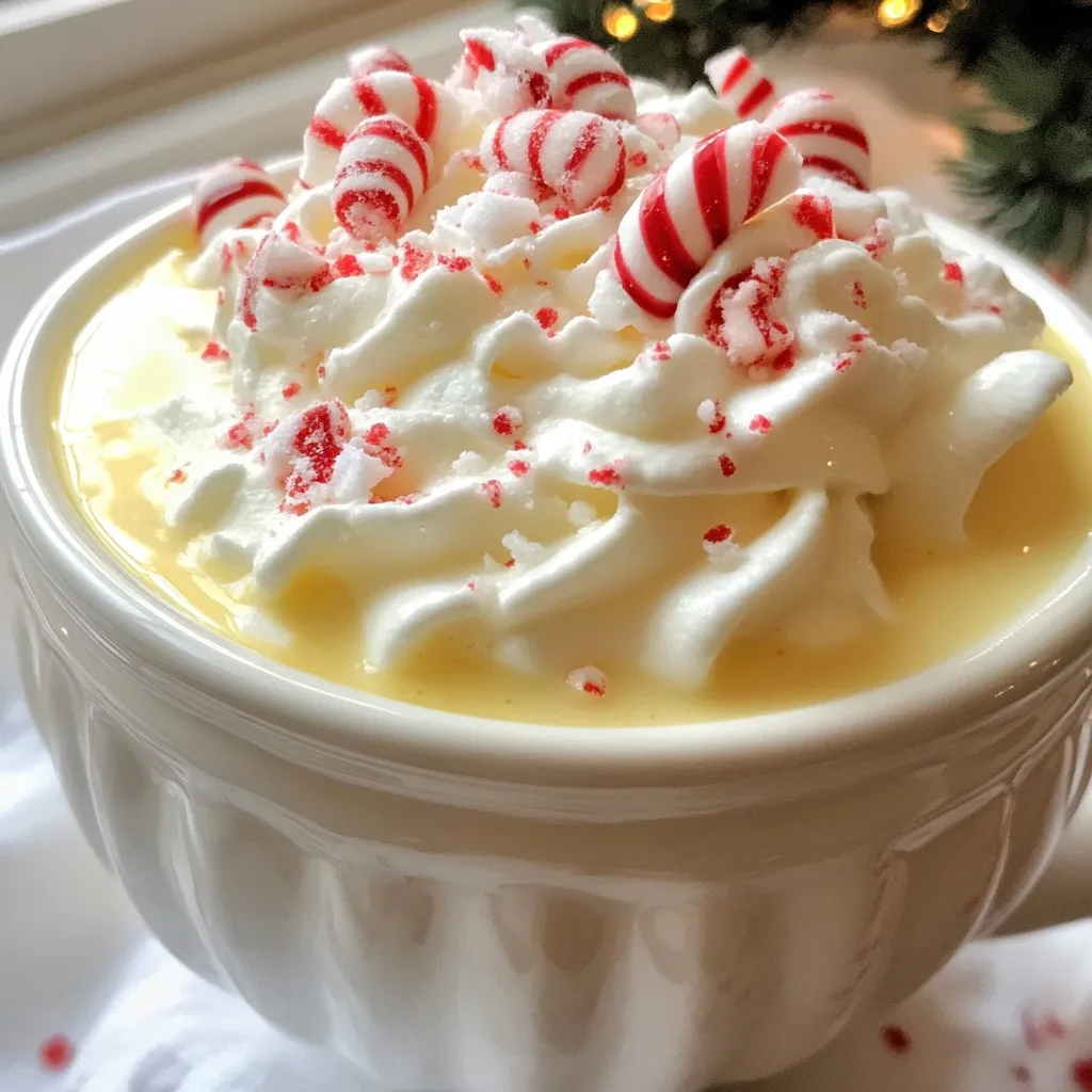 Peppermint Eggnog Punch Festive and Refreshing Delight